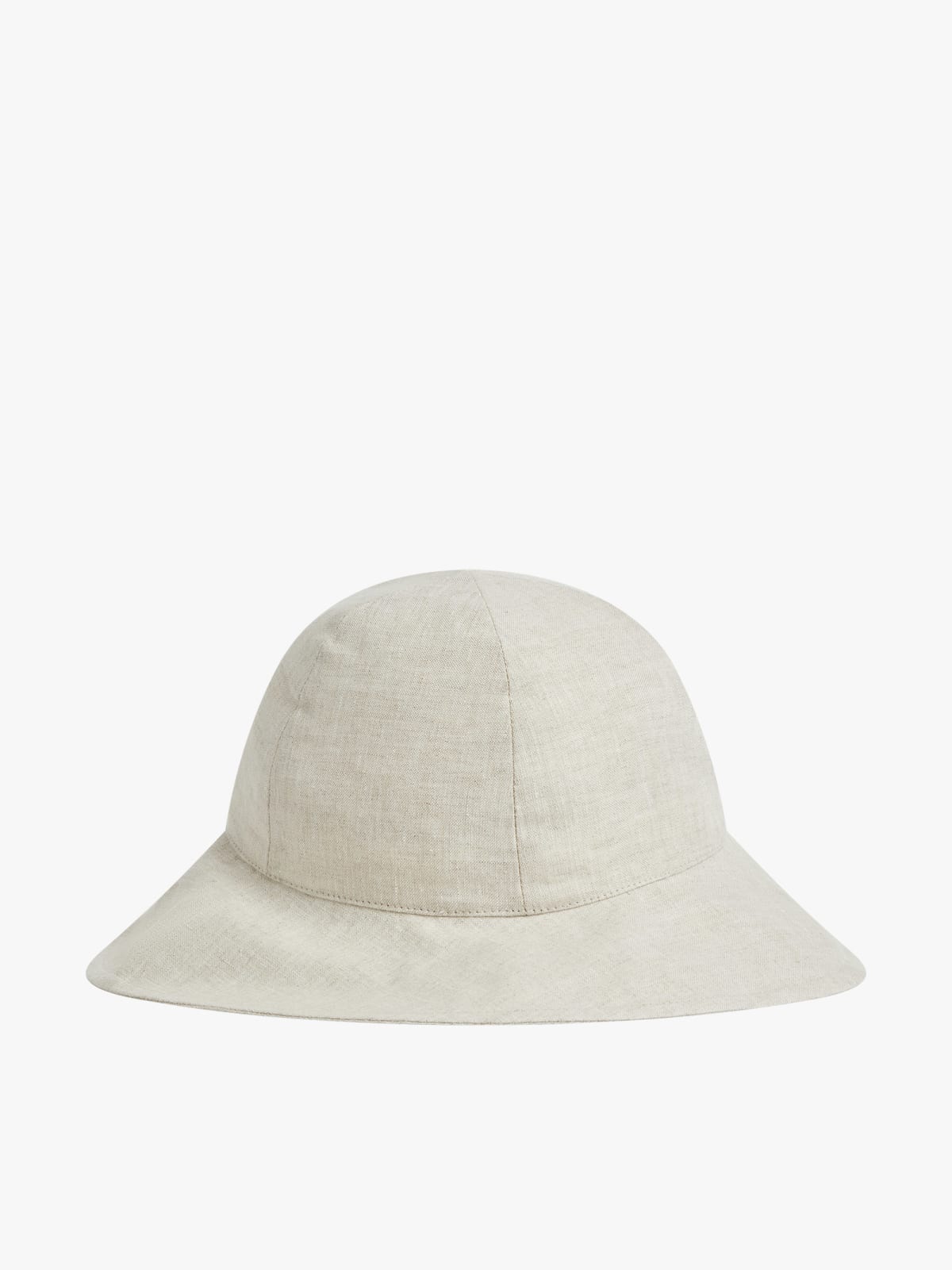 beige Clara linen hat