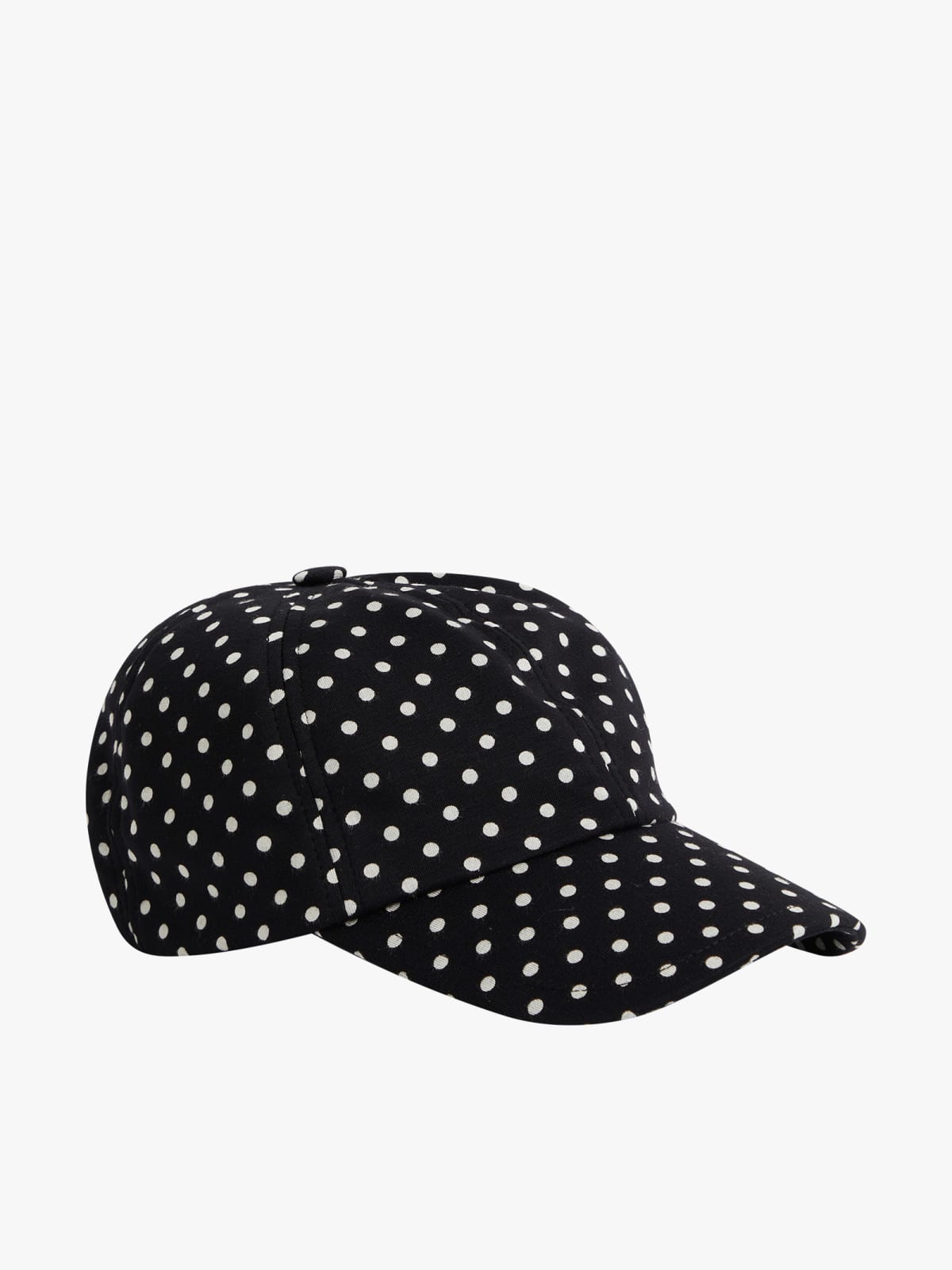 black polka dots Betty viscose cap
