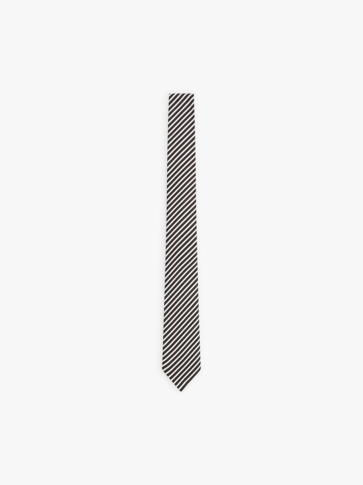 black Kevin striped cotton tie