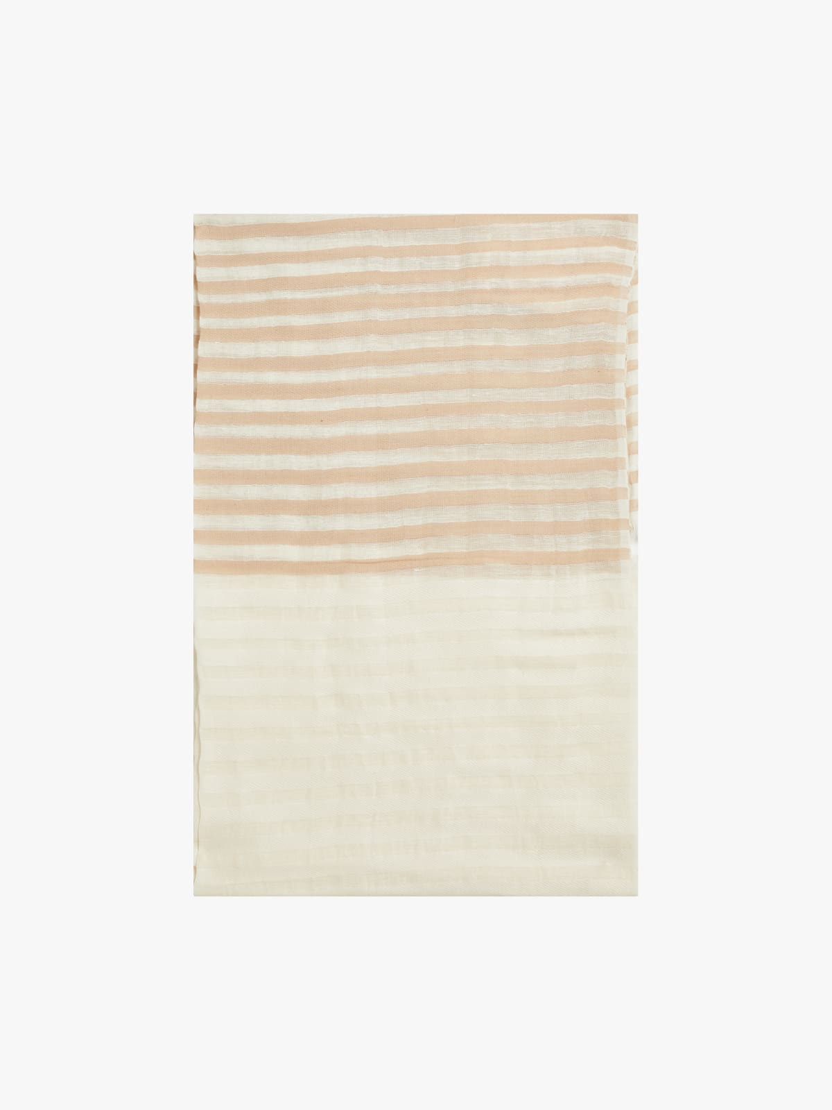brown Natia cotton and linen scarf