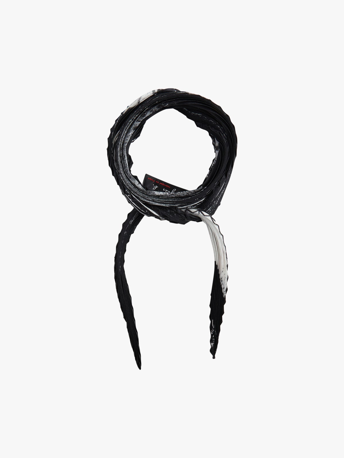 black Denise silk scarf