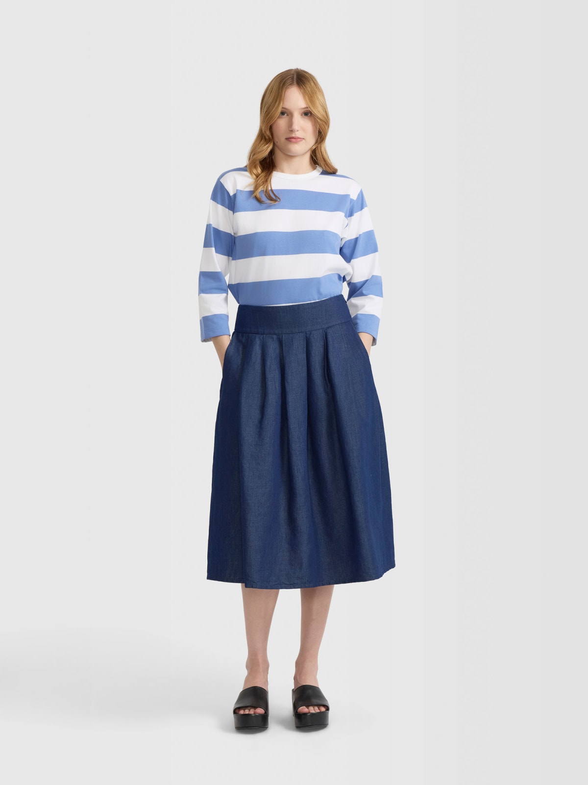 grand hotel denim skirt
