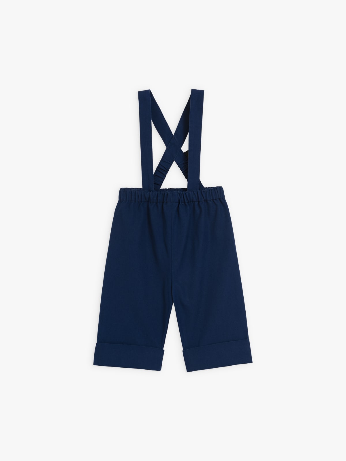 dark blue Pékin cotton trousers