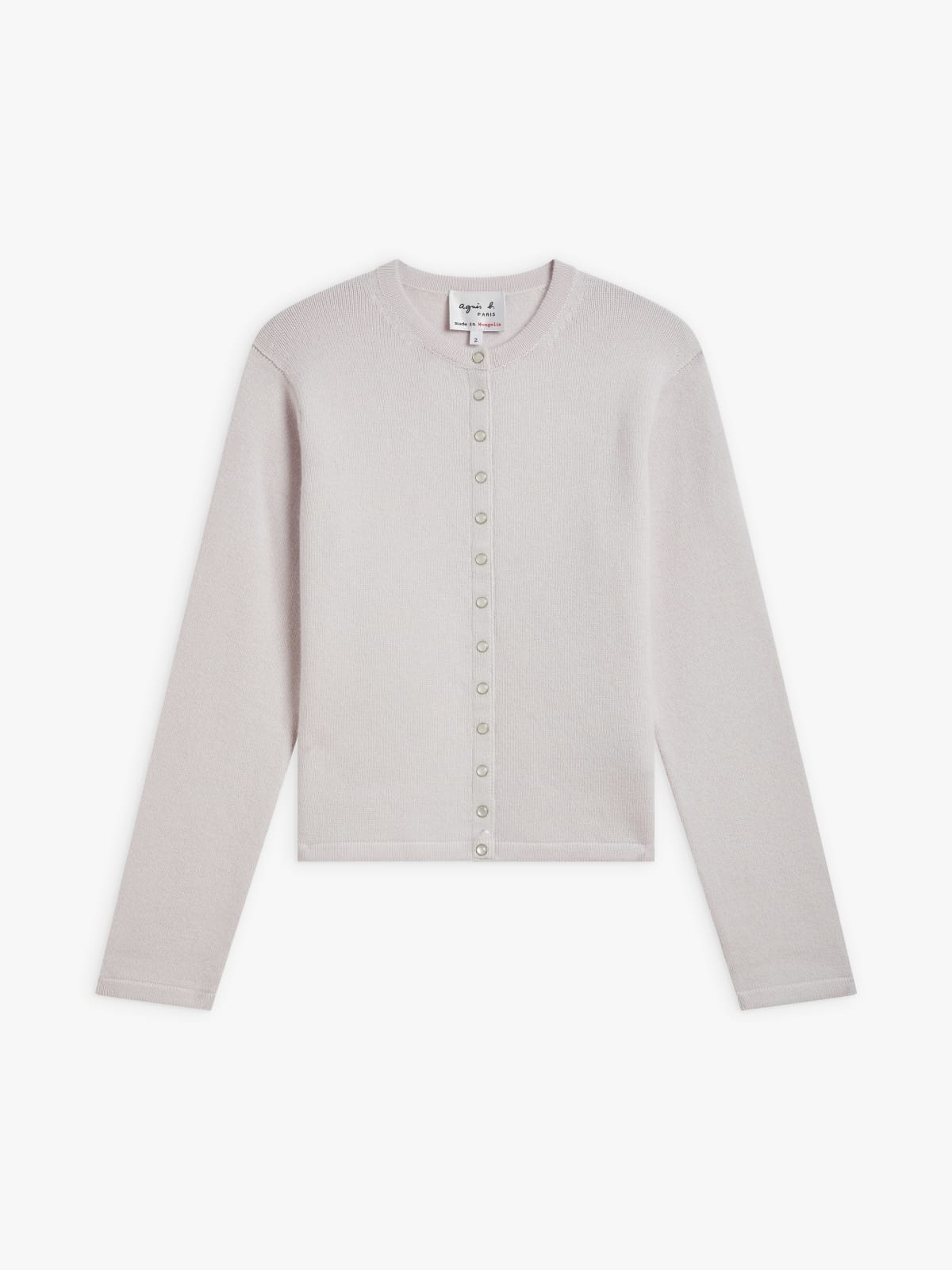 grey Le Petit cashmere snap cardigan