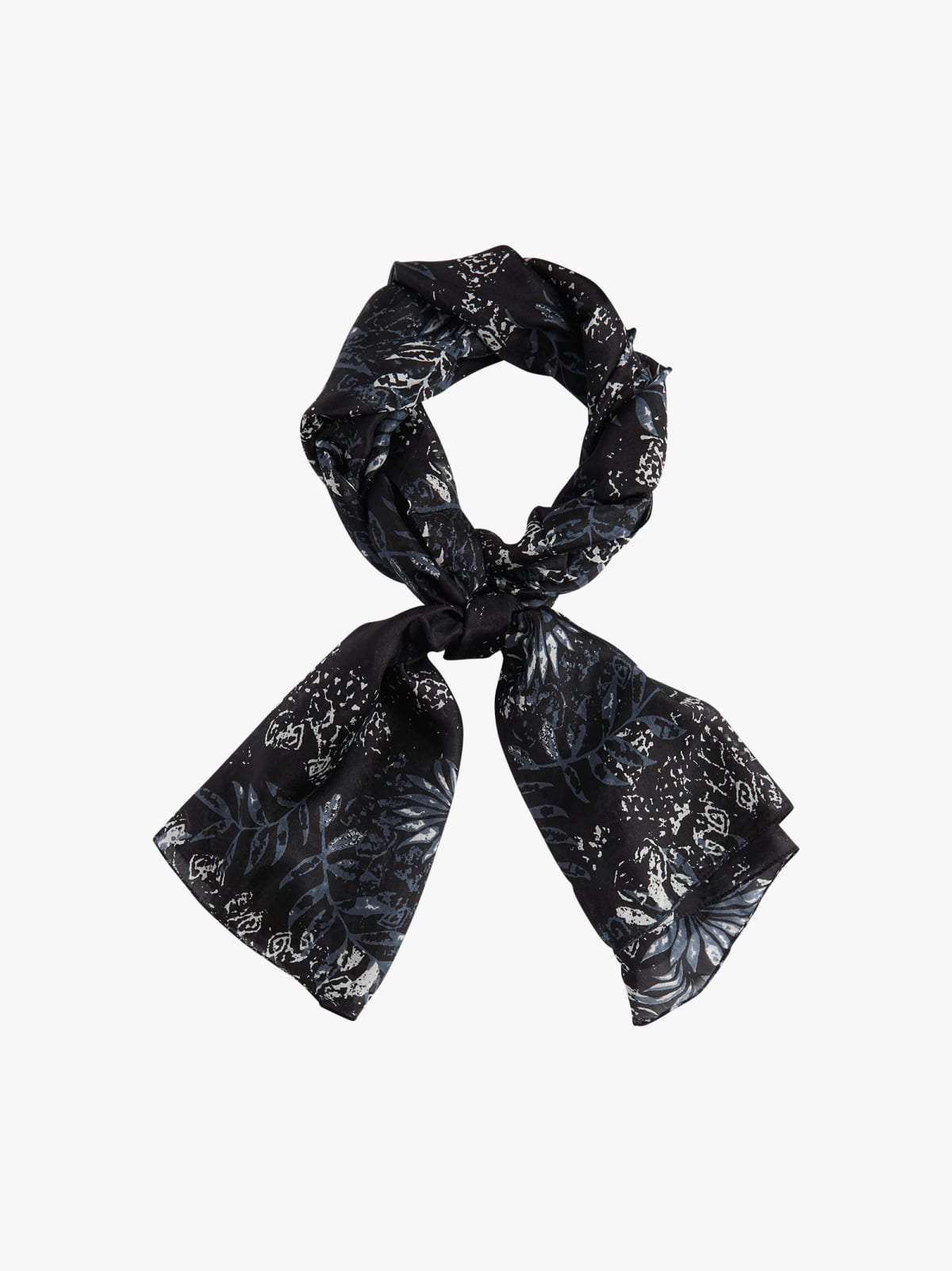 black Noah silk scarf