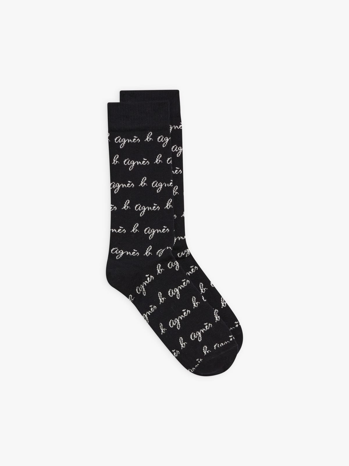 black cotton Charles socks