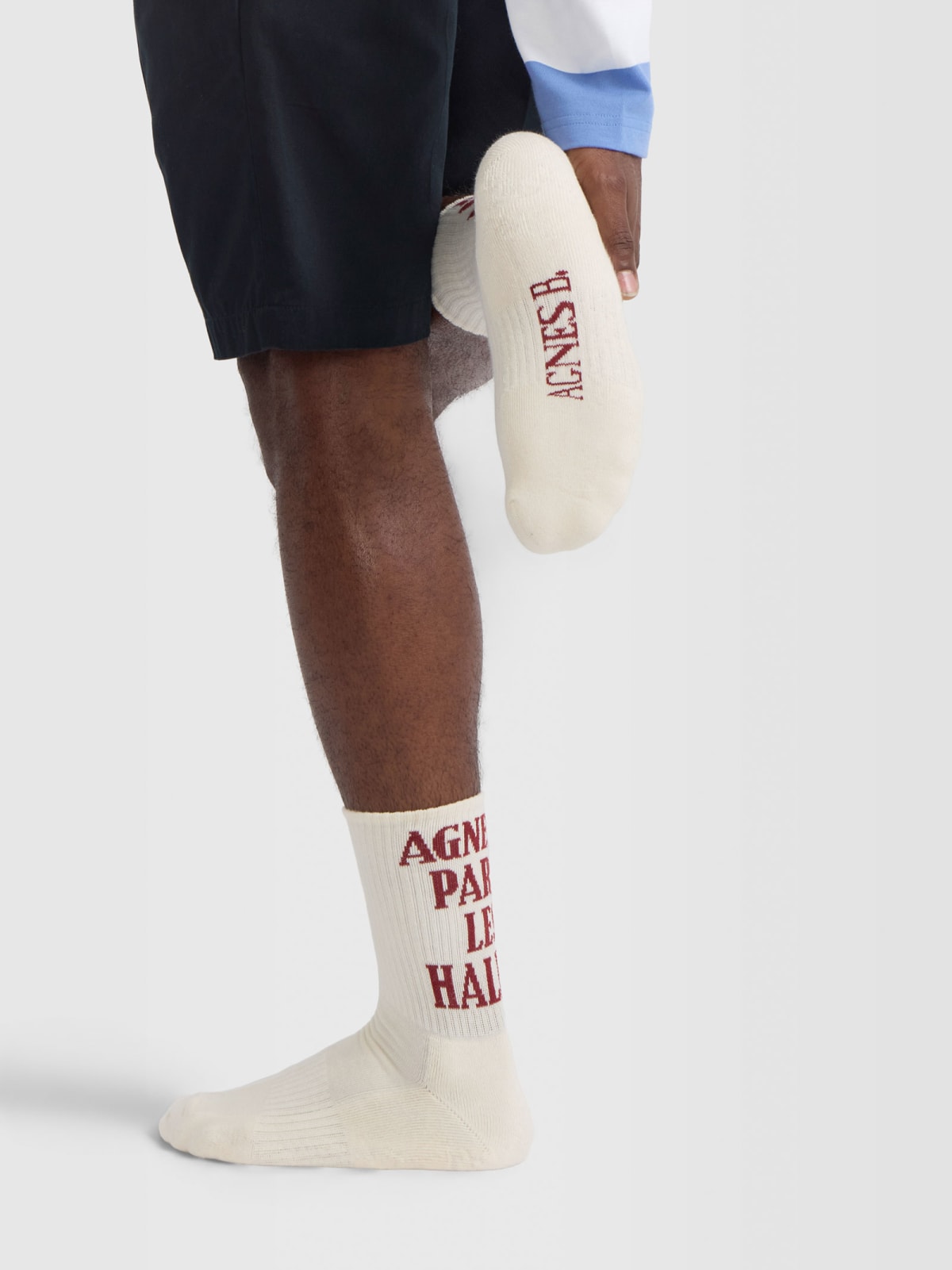white Oscar cotton socks