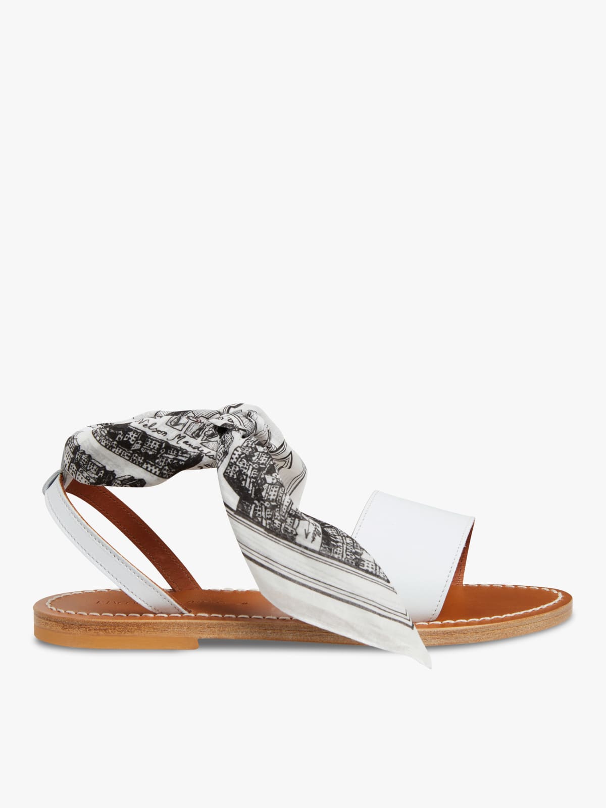 white leather Prométhée sandals K.Jacques pour agnès b.