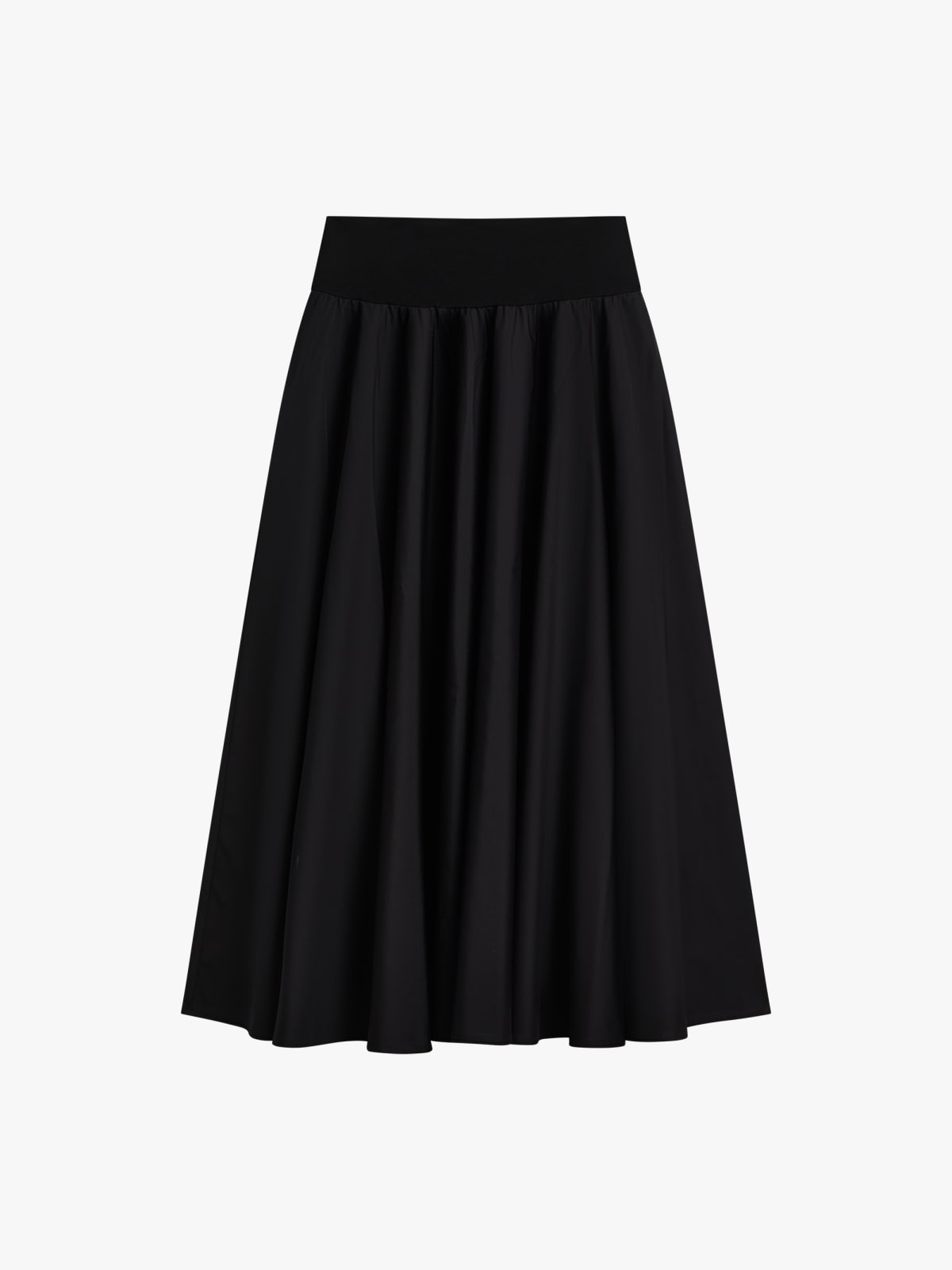 black Tabou cotton poplin skirt