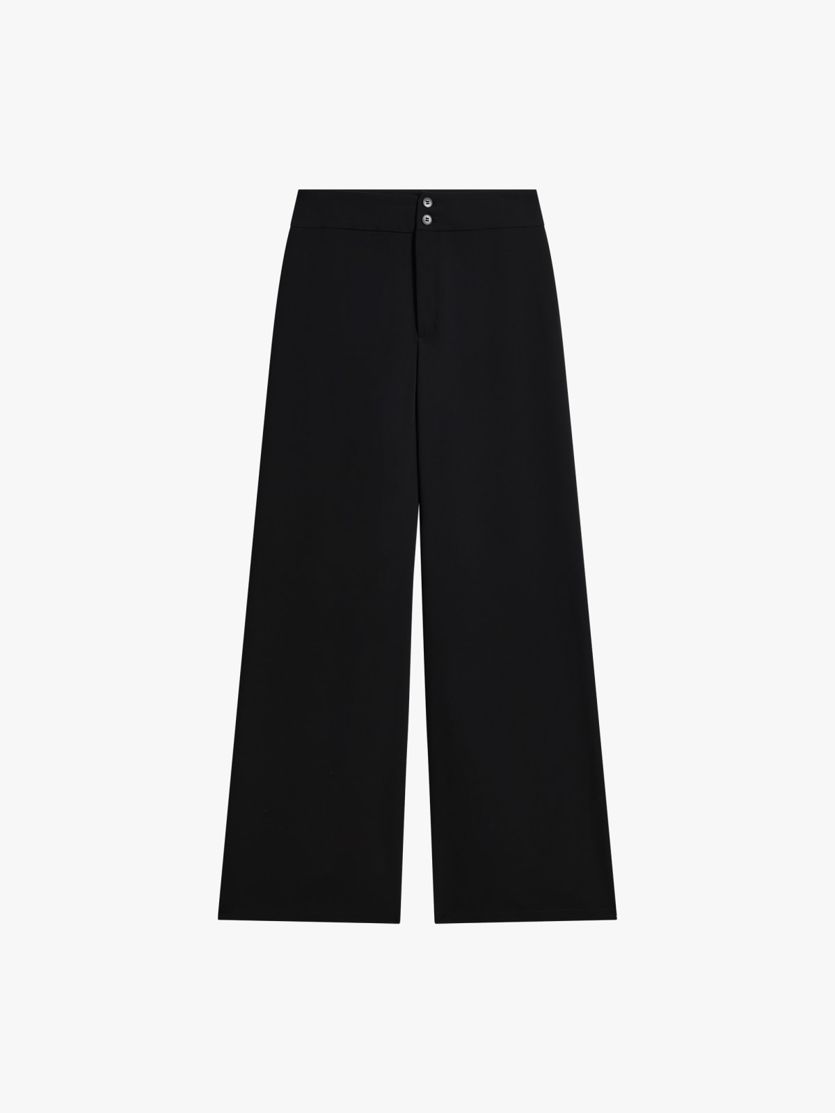 black Jimmy polyester crêpe trousers