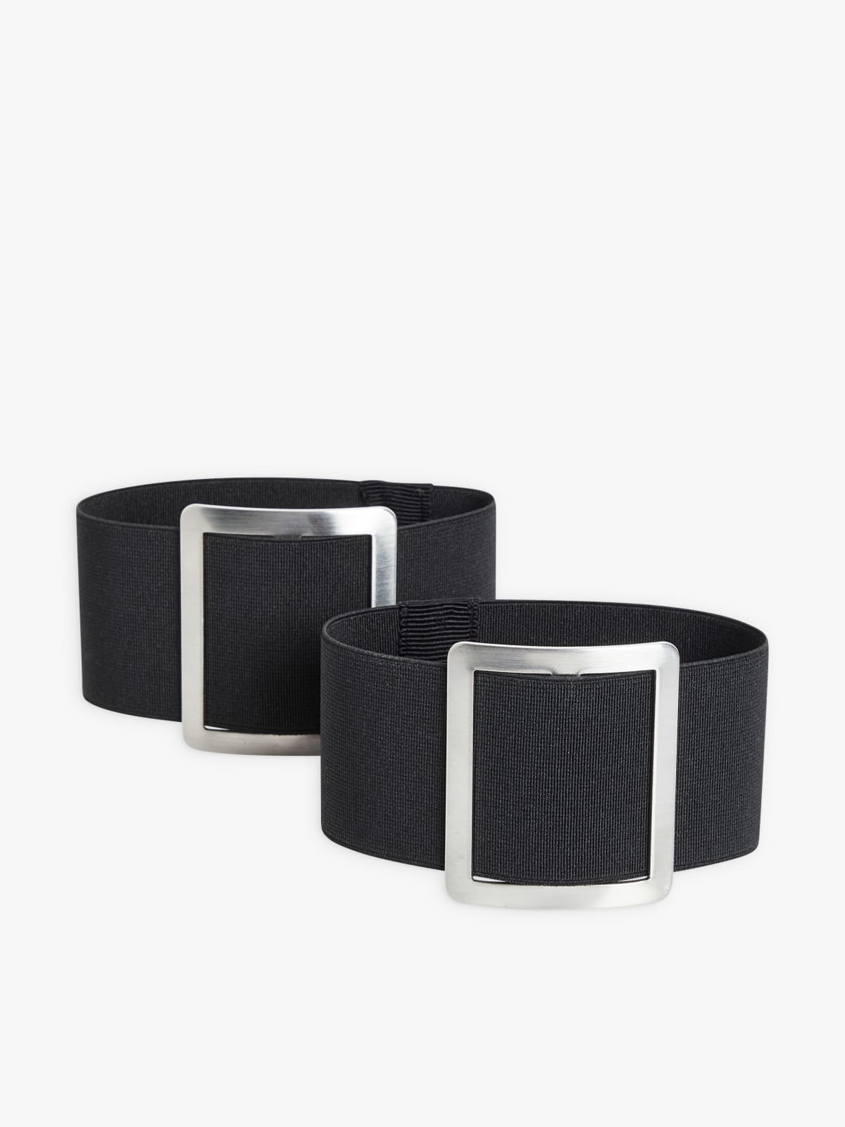 black square shoe buckles