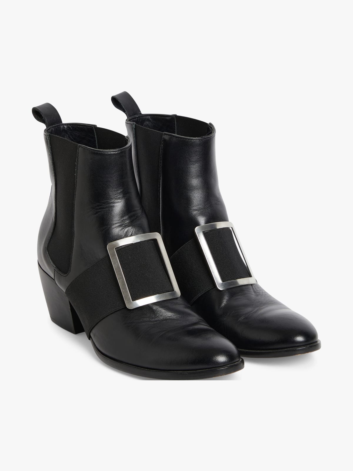 black square shoe buckles