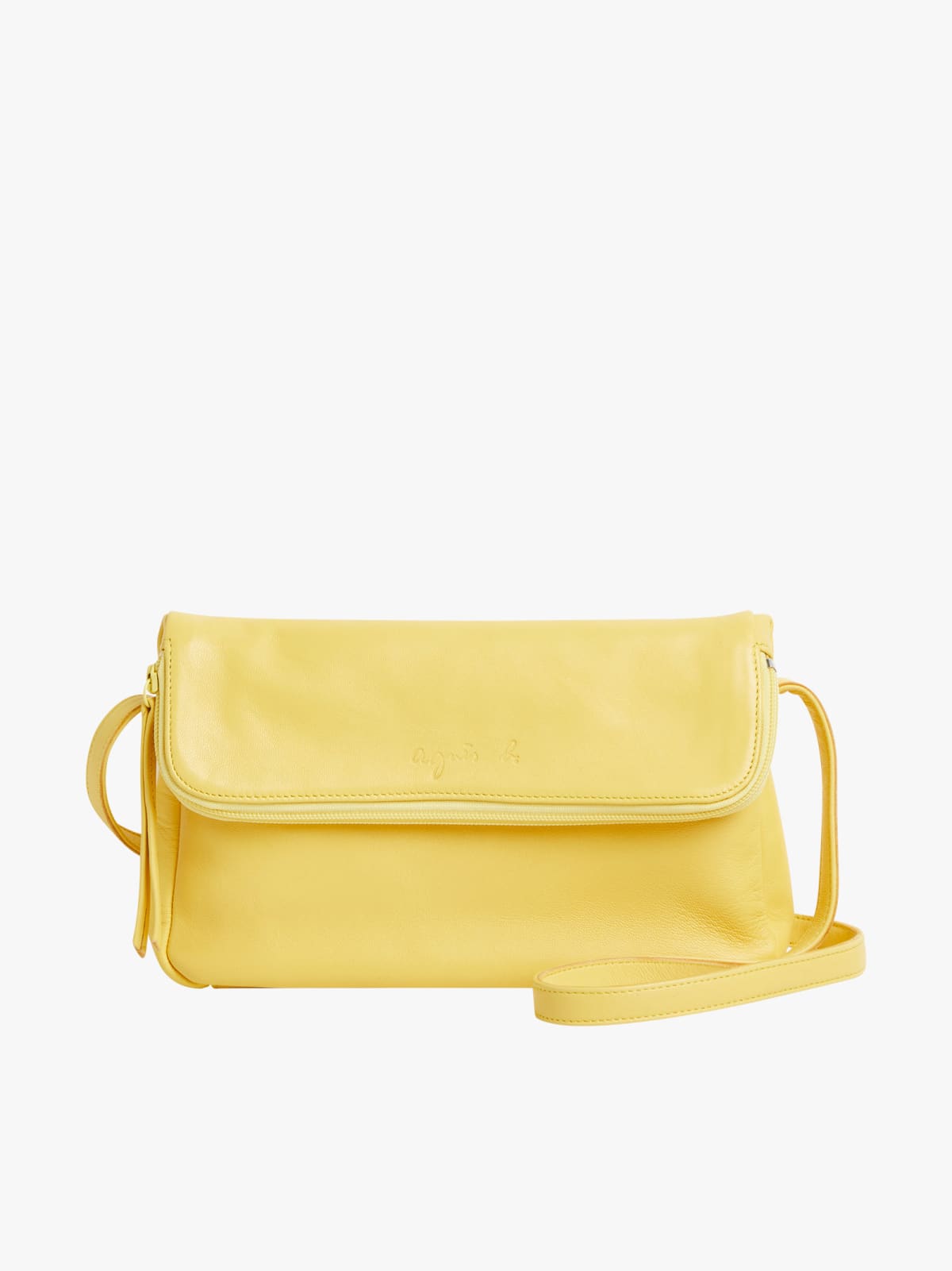 yellow Asya lambskin bag