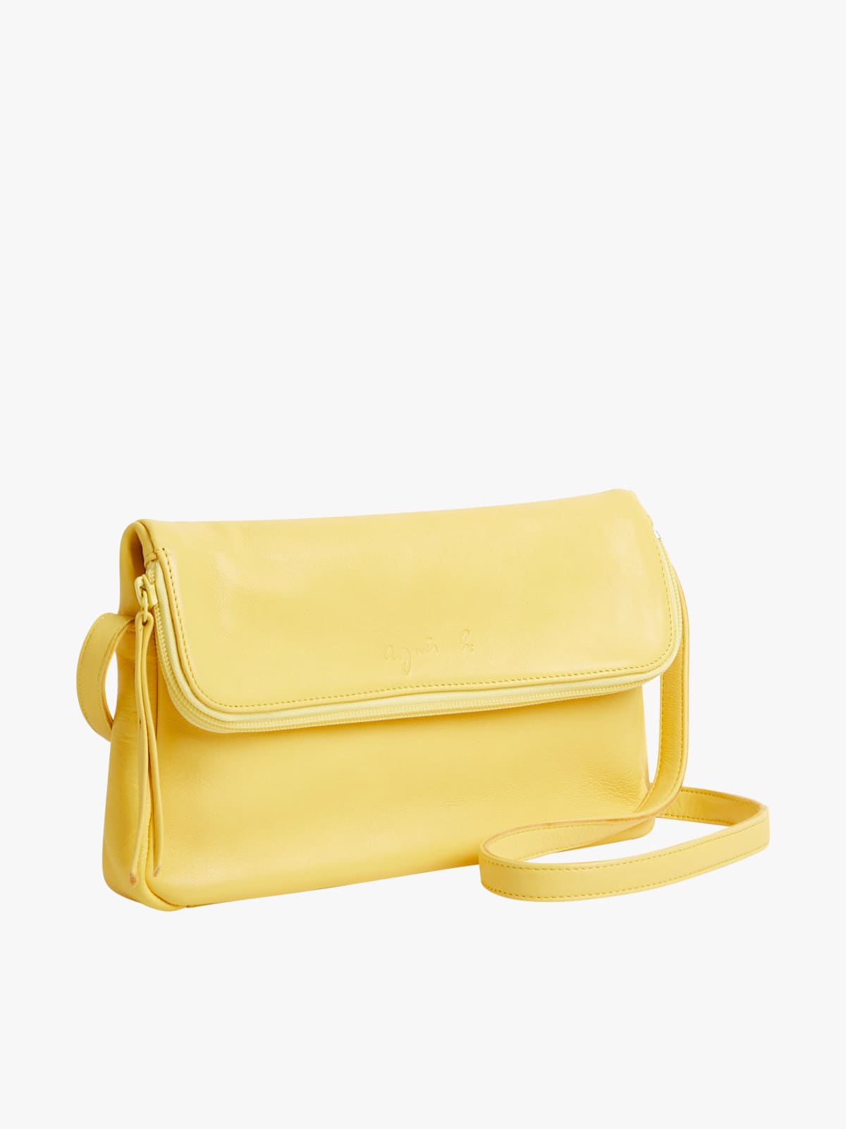 yellow Asya lambskin bag