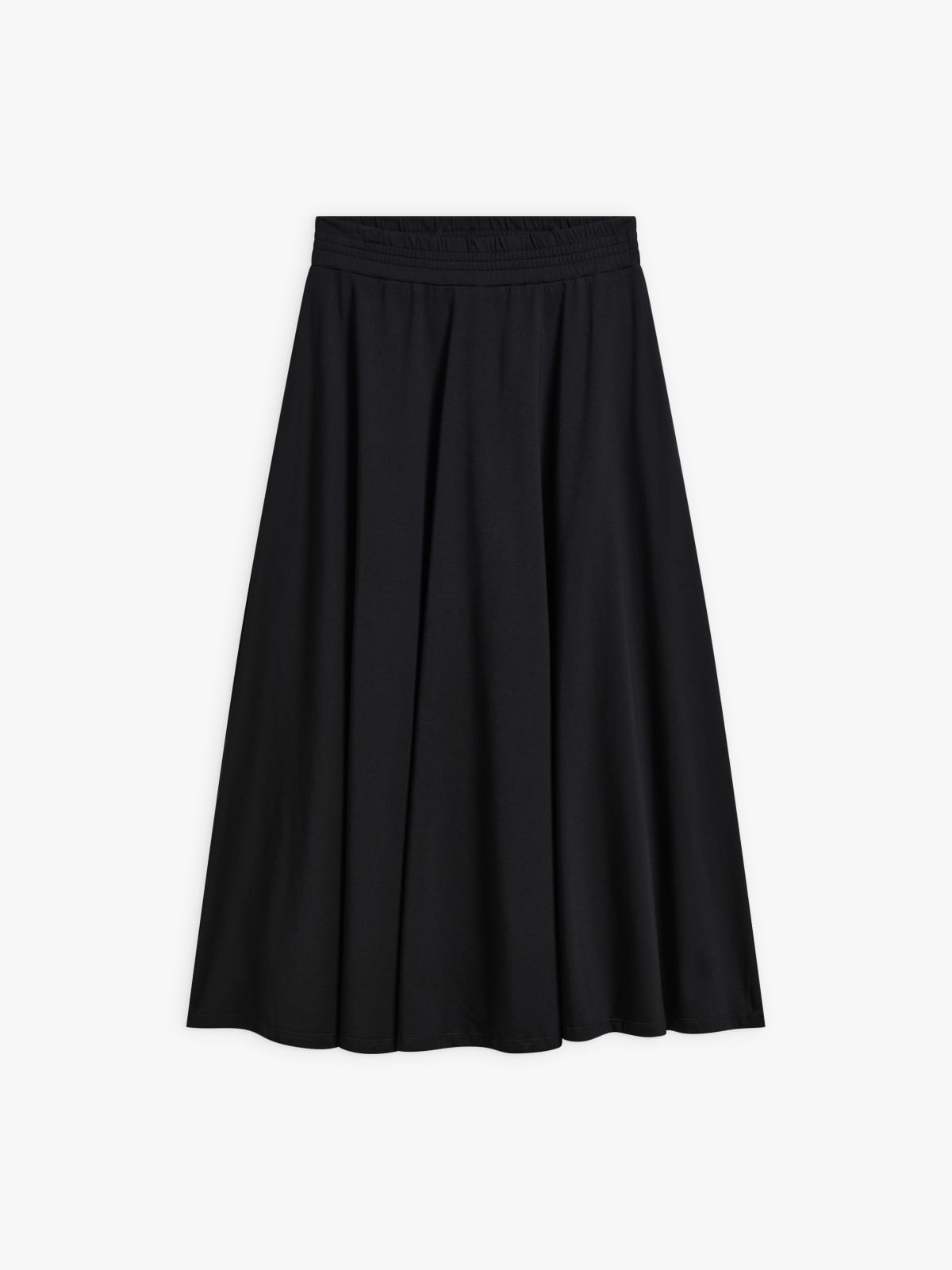 black cotton long Milaine skirt
