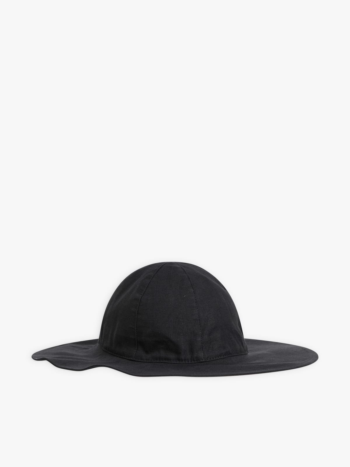 black Evi linen canvas hat