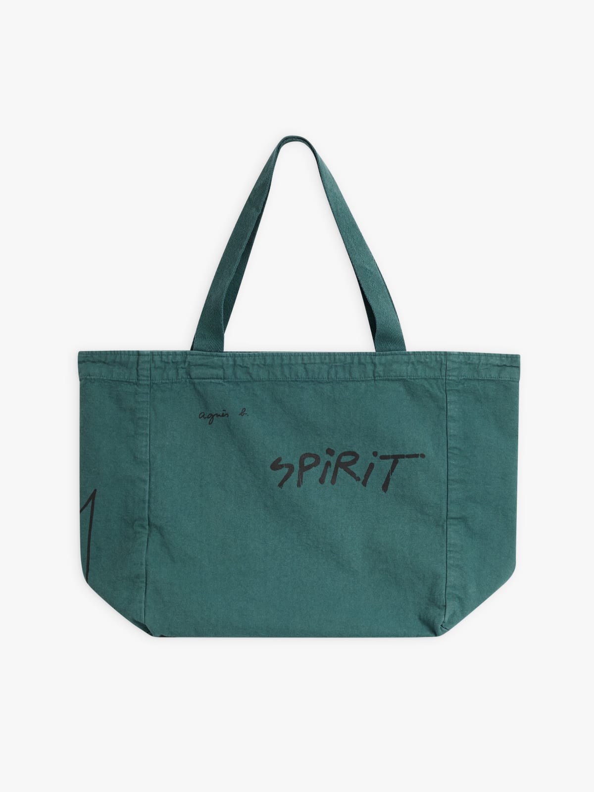 green Grand Cabas Spirit in cotton