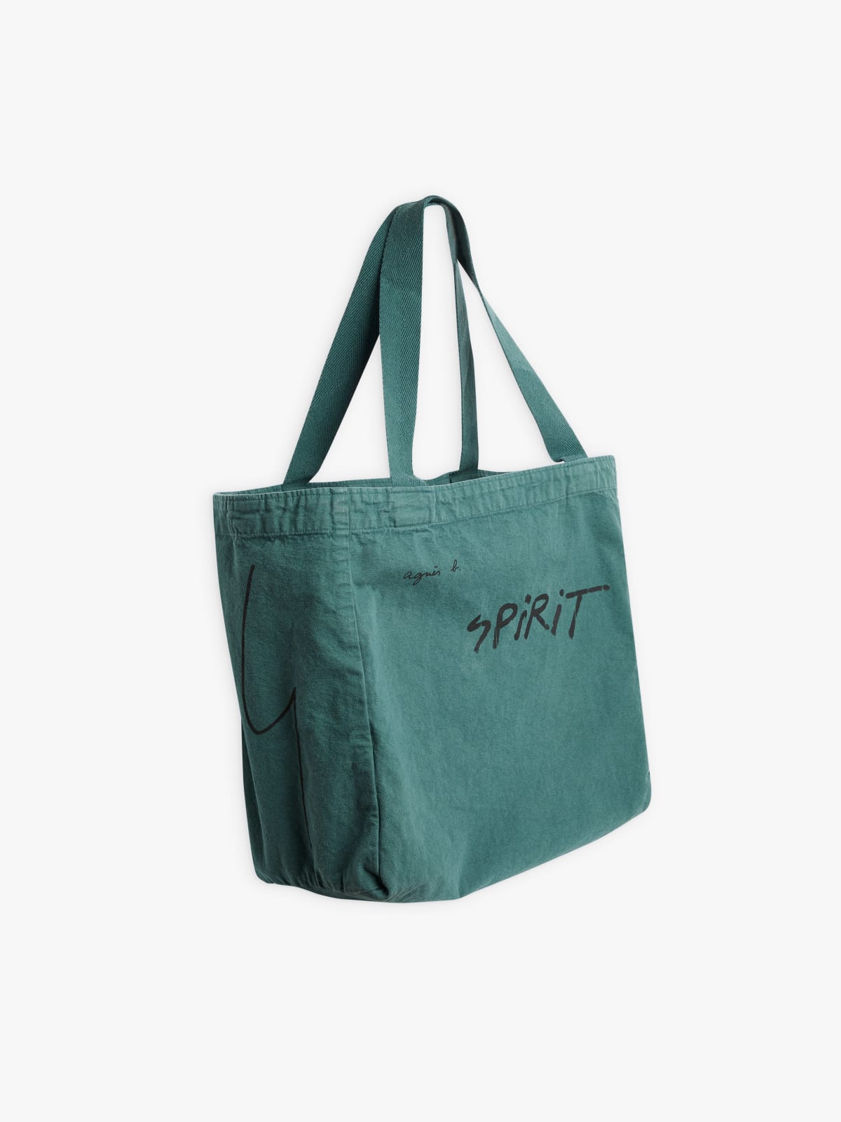 green Grand Cabas Spirit in cotton