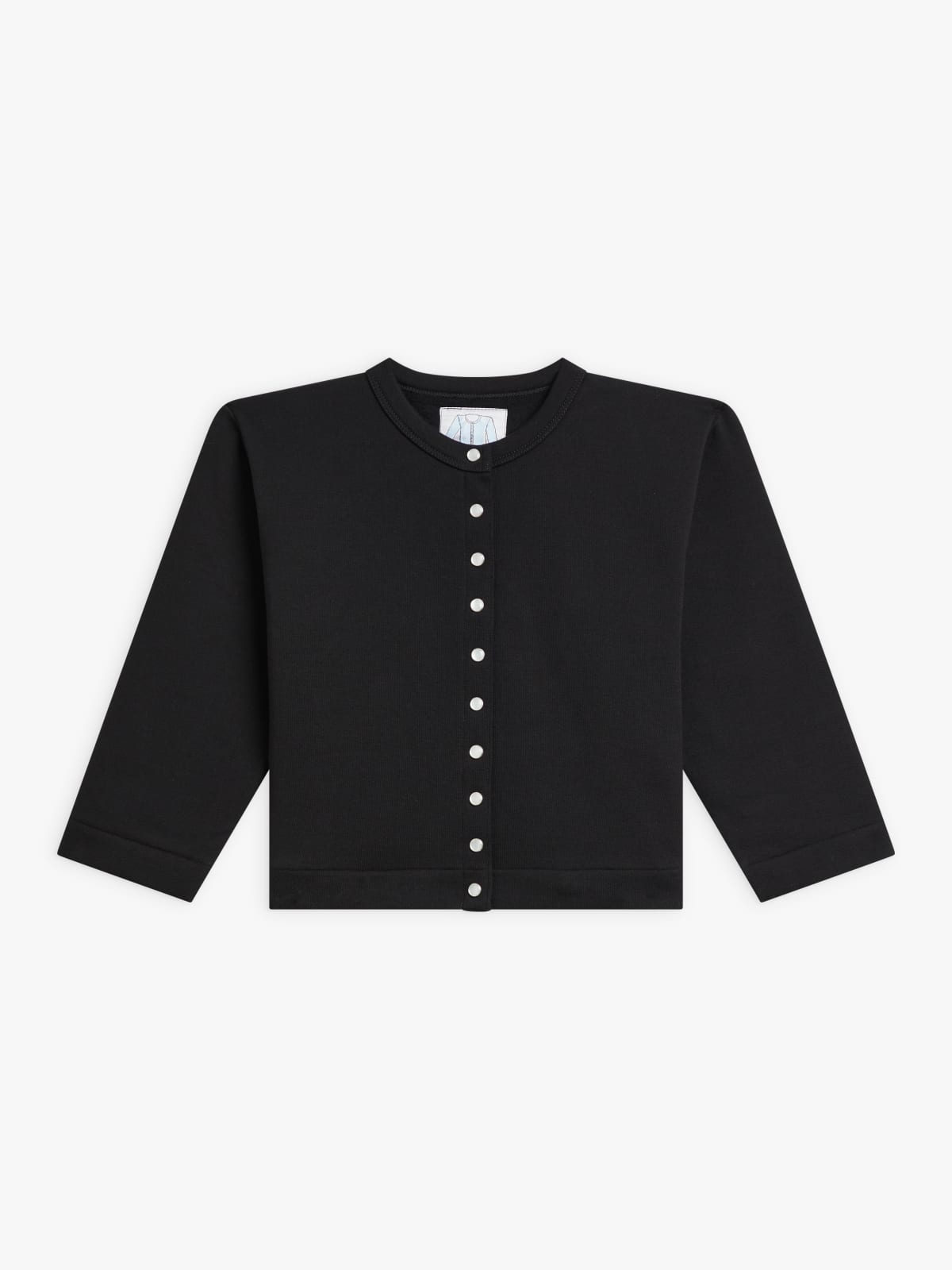 black cotton cardigan