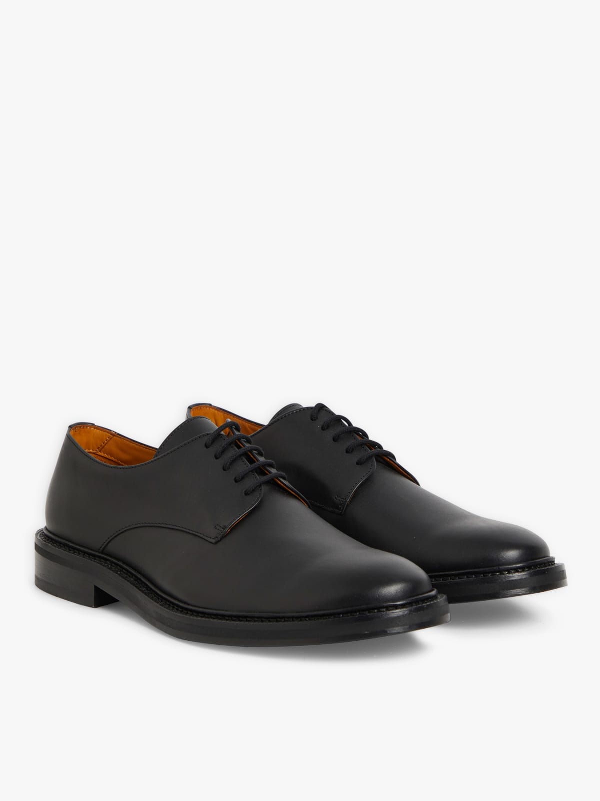 black leather New Robin derbies