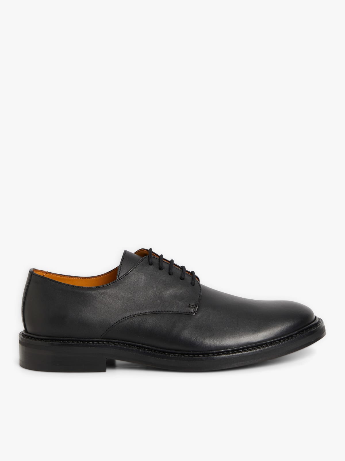 black leather New Robin derbies