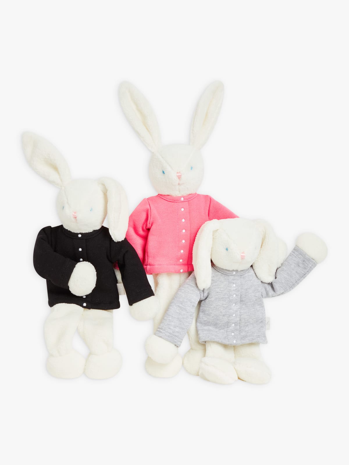 snap cardigan bunny cuddly toy