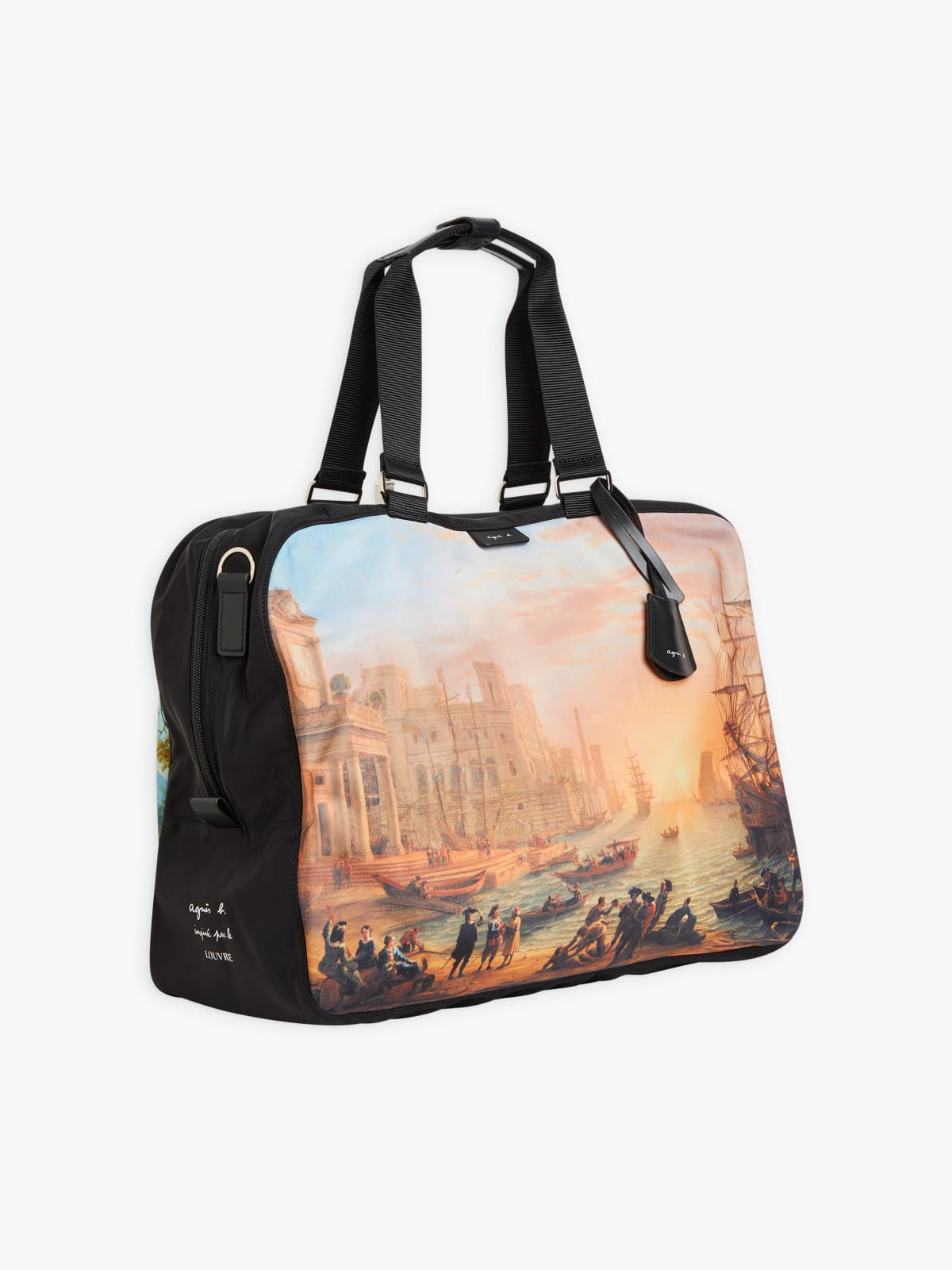 Boston bag agnès b. inspired by the Louvre