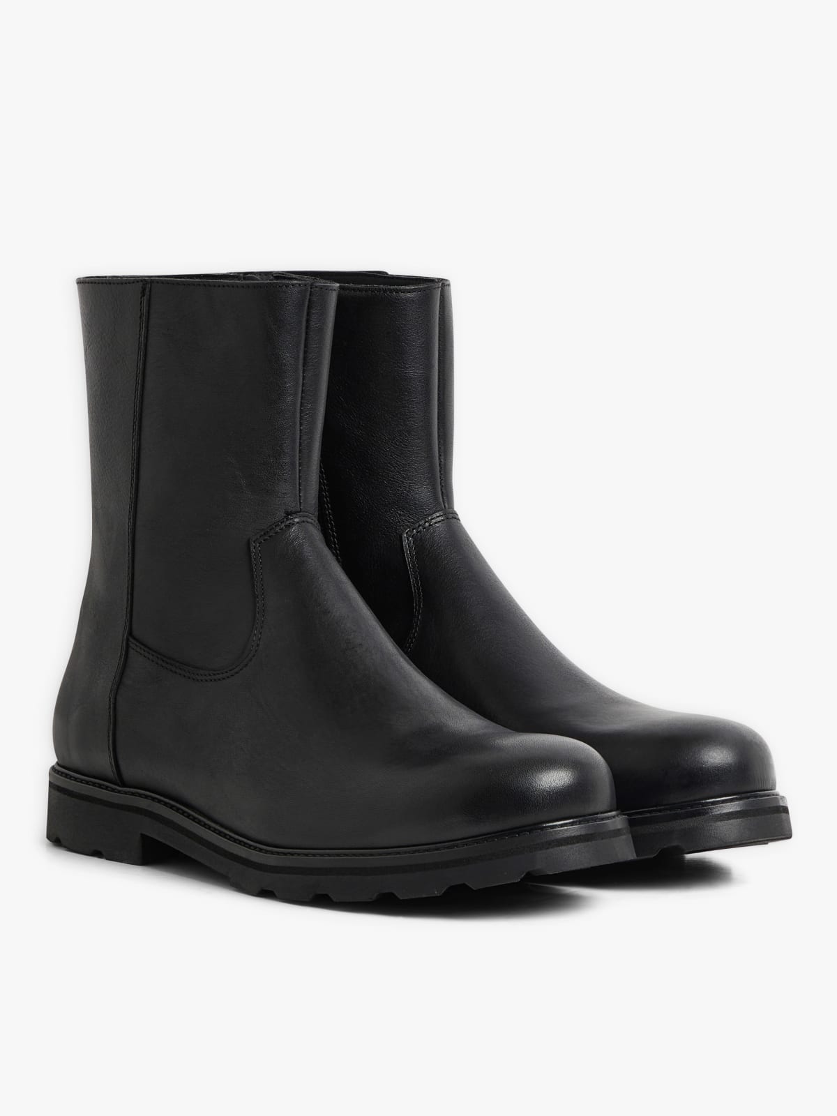 black leather Indiana  boots