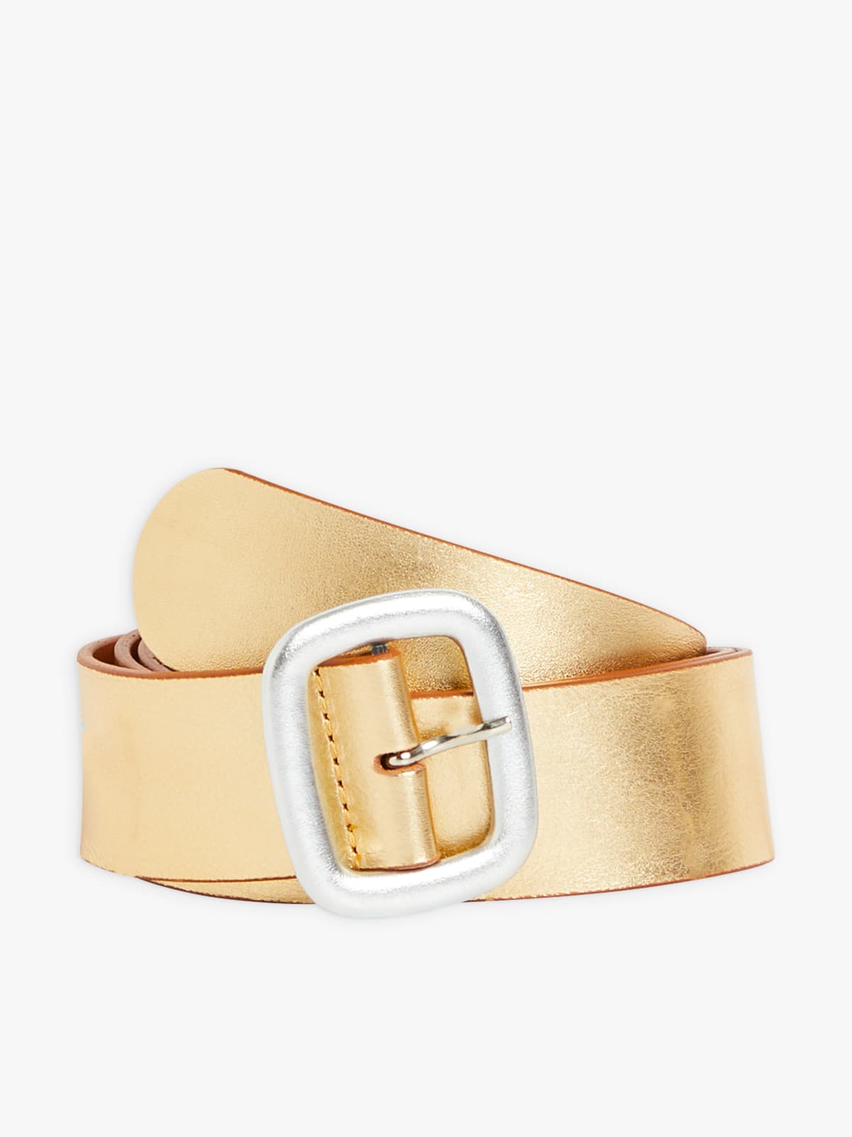 color gold calfskin leather Molly belt