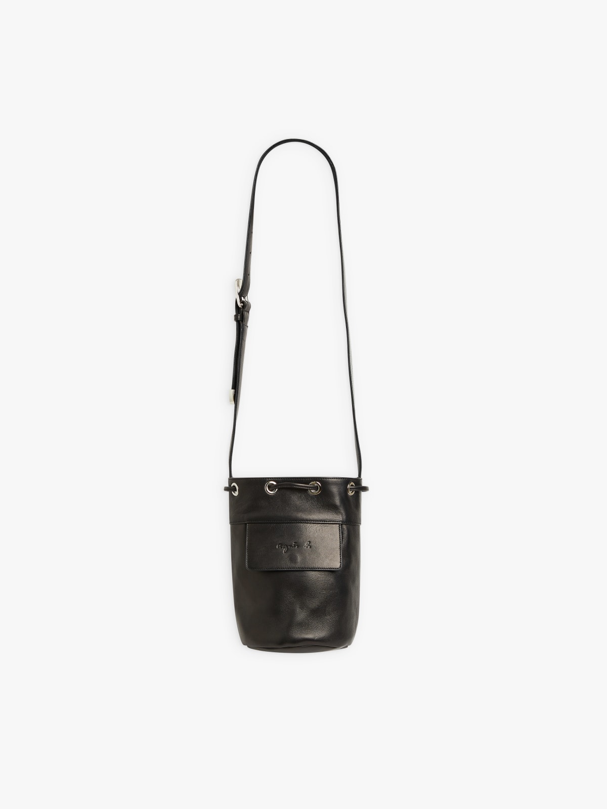 black leather Ysé bag