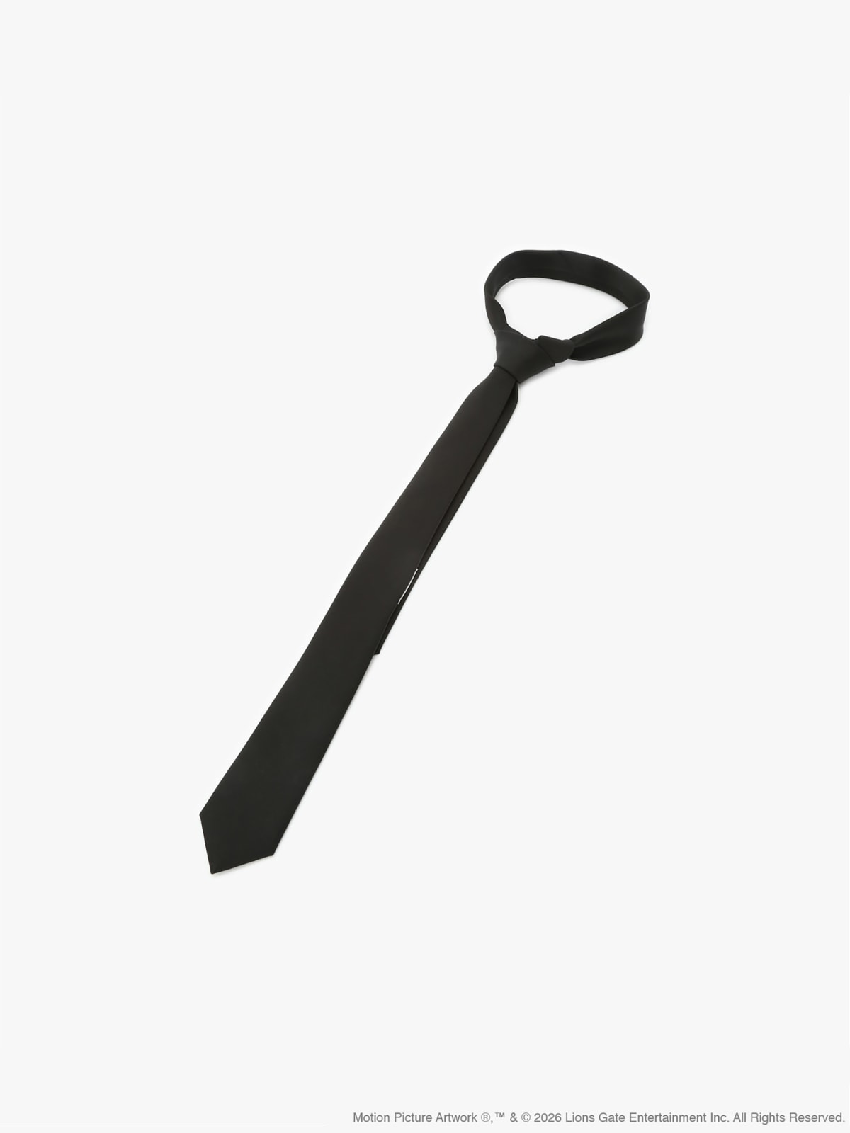 Black silk tie