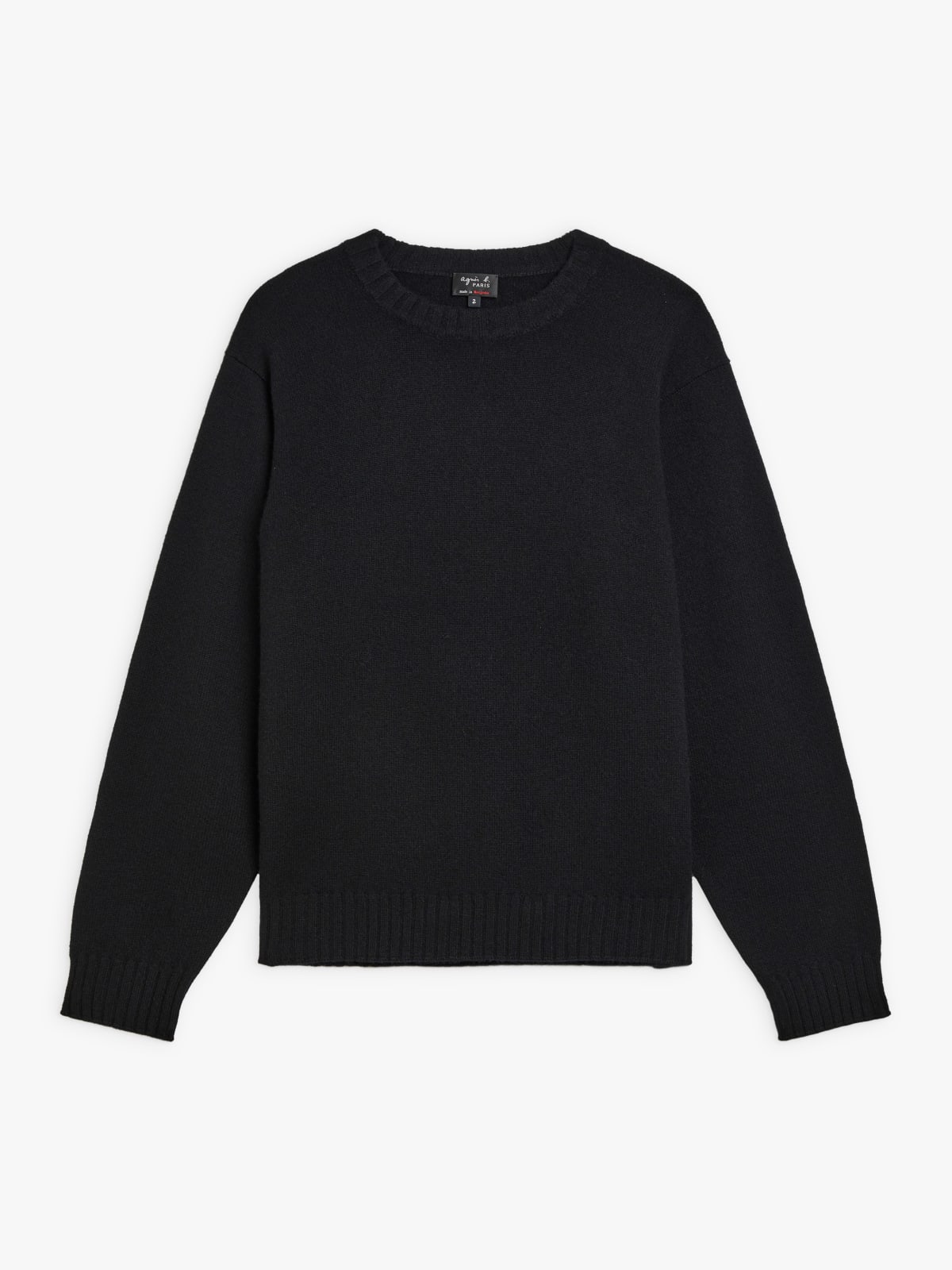 black cashmere Coudières jumper