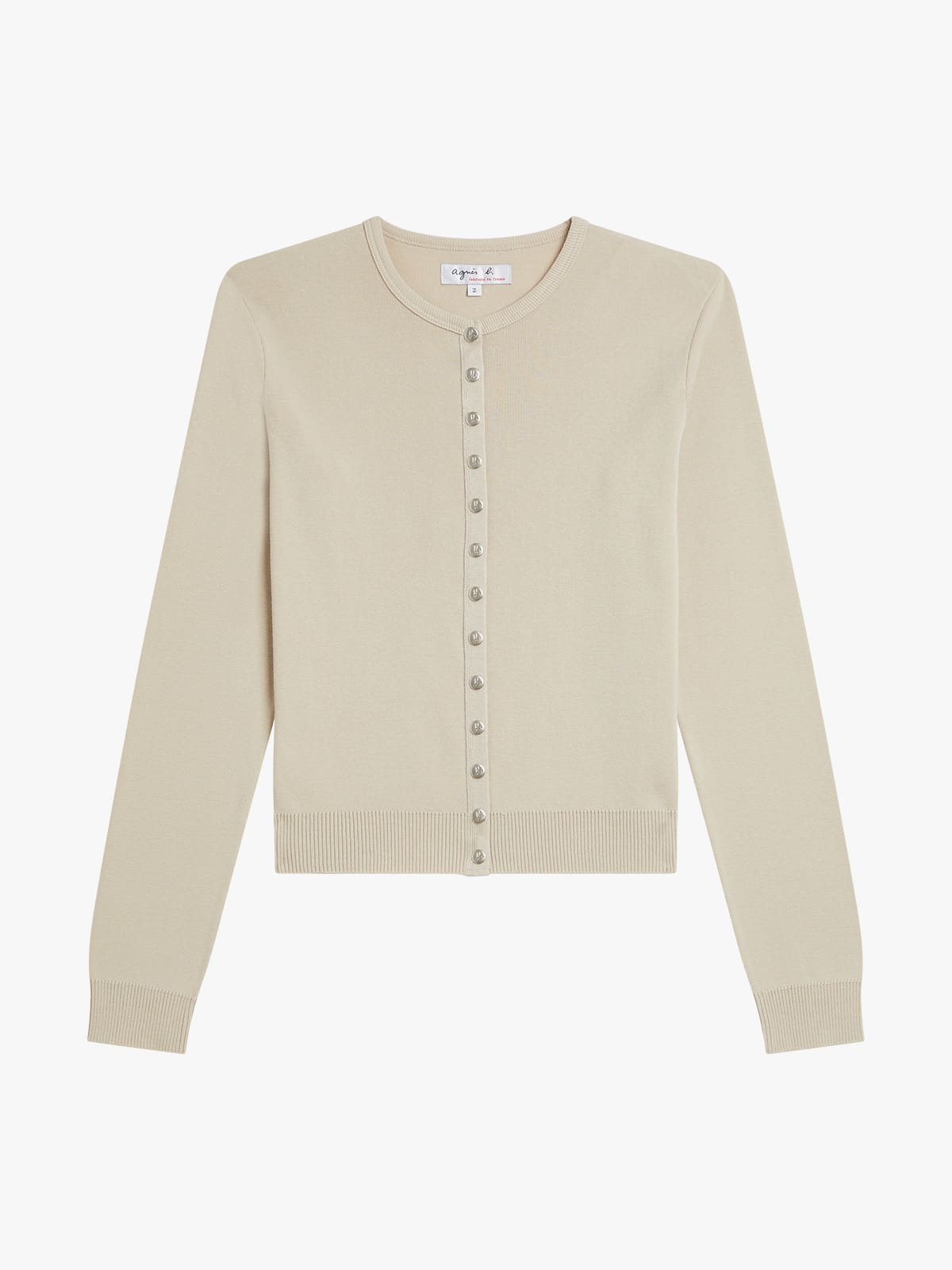 beige Swing long-sleeve cardigan