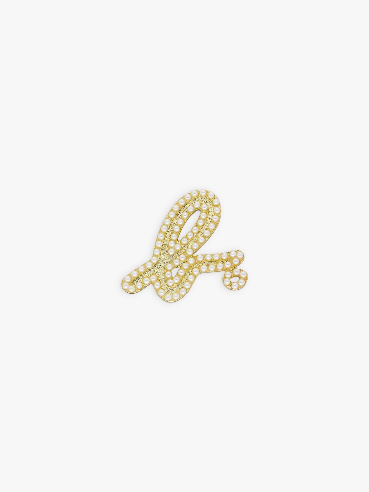 color gold small beads b. brooch