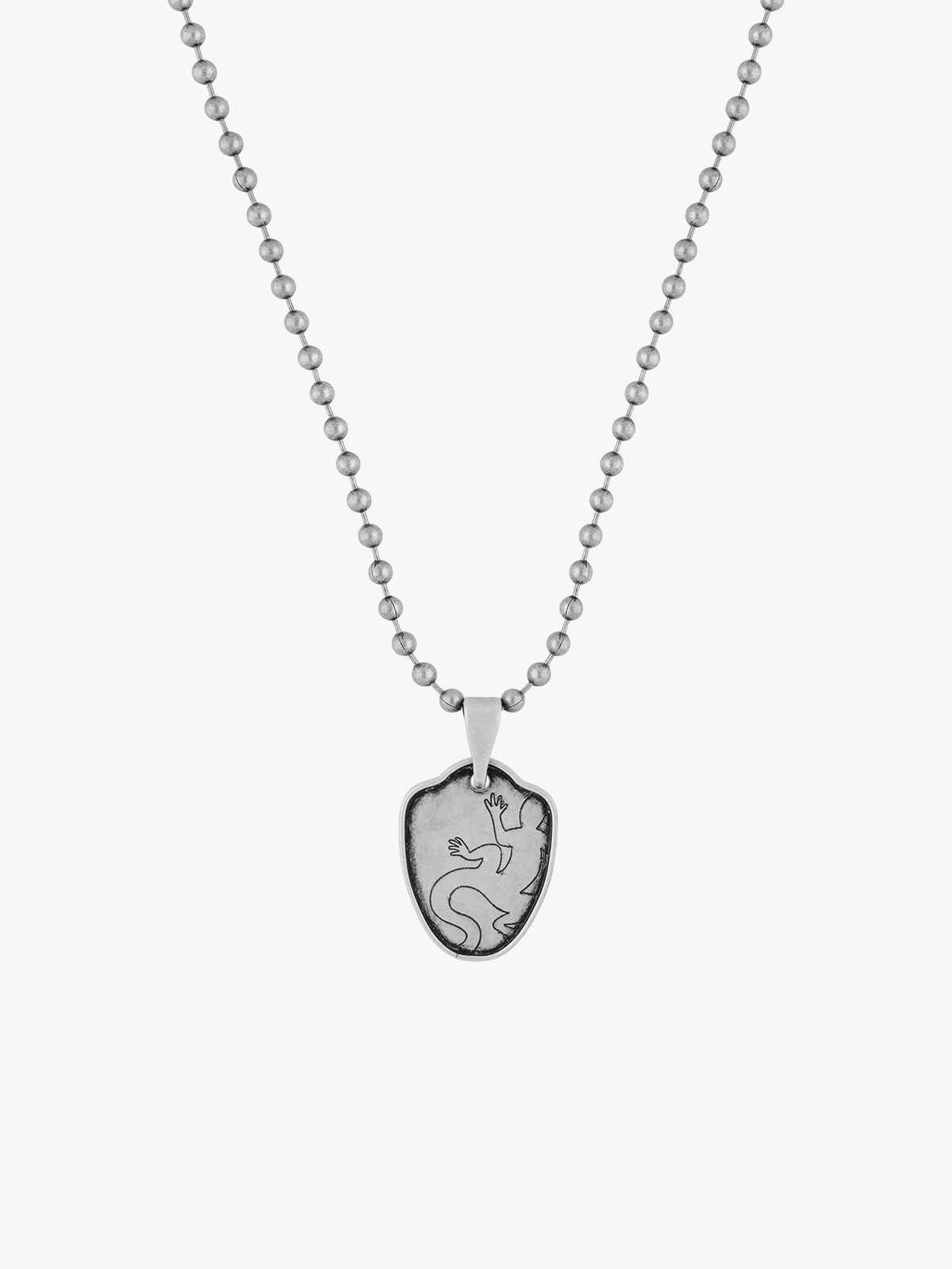 Jour Lizard steel necklace