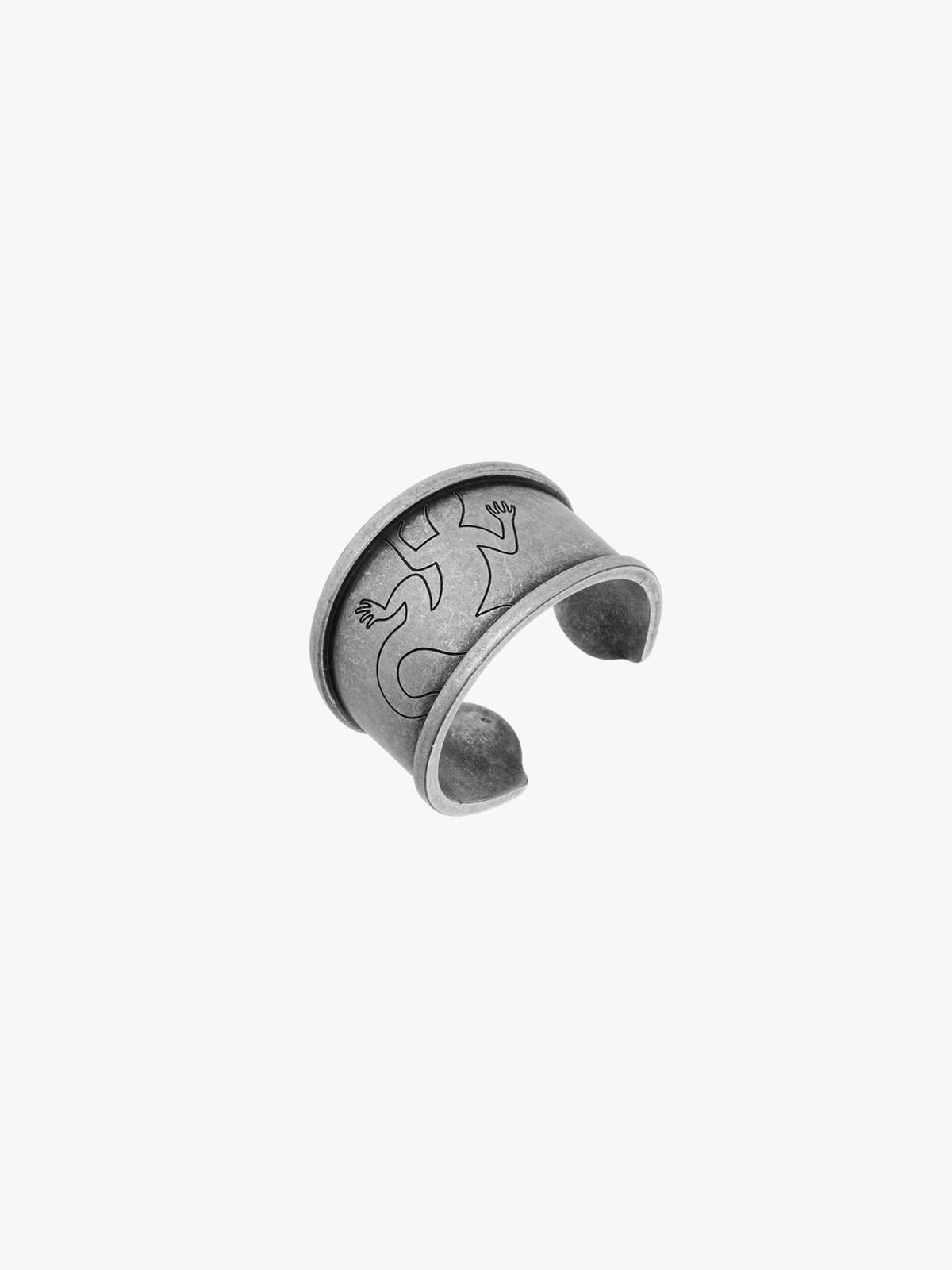 Lizard Day ring in brass