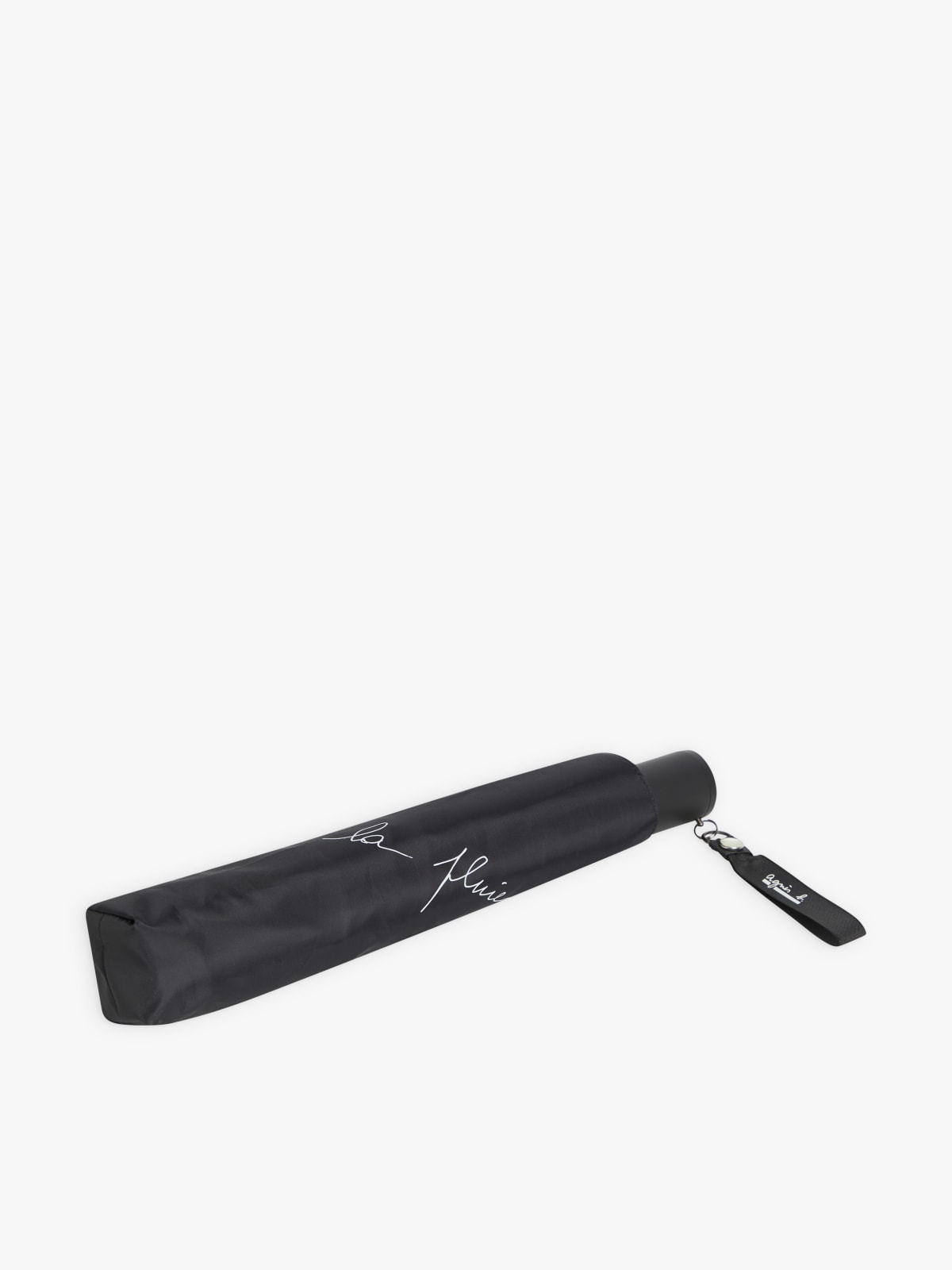 black mini automatic umbrella "J'adore la pluie"