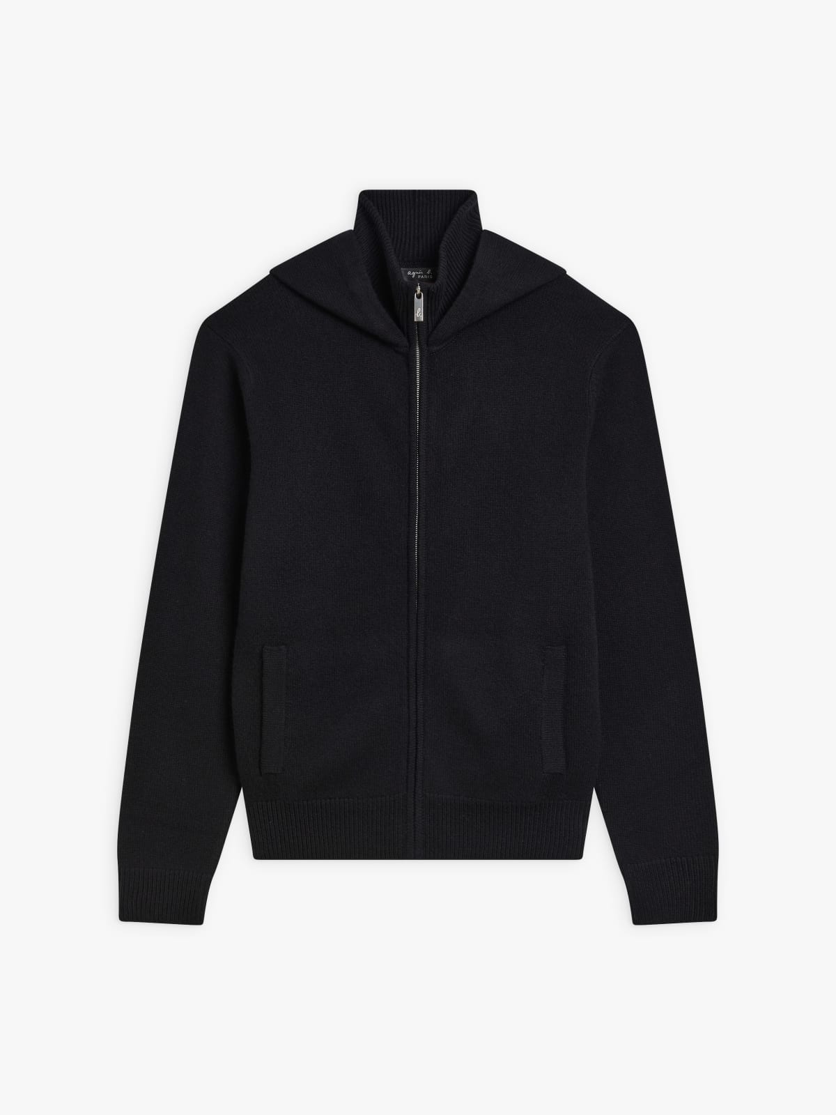 black cashmere jersey Bronson jacket