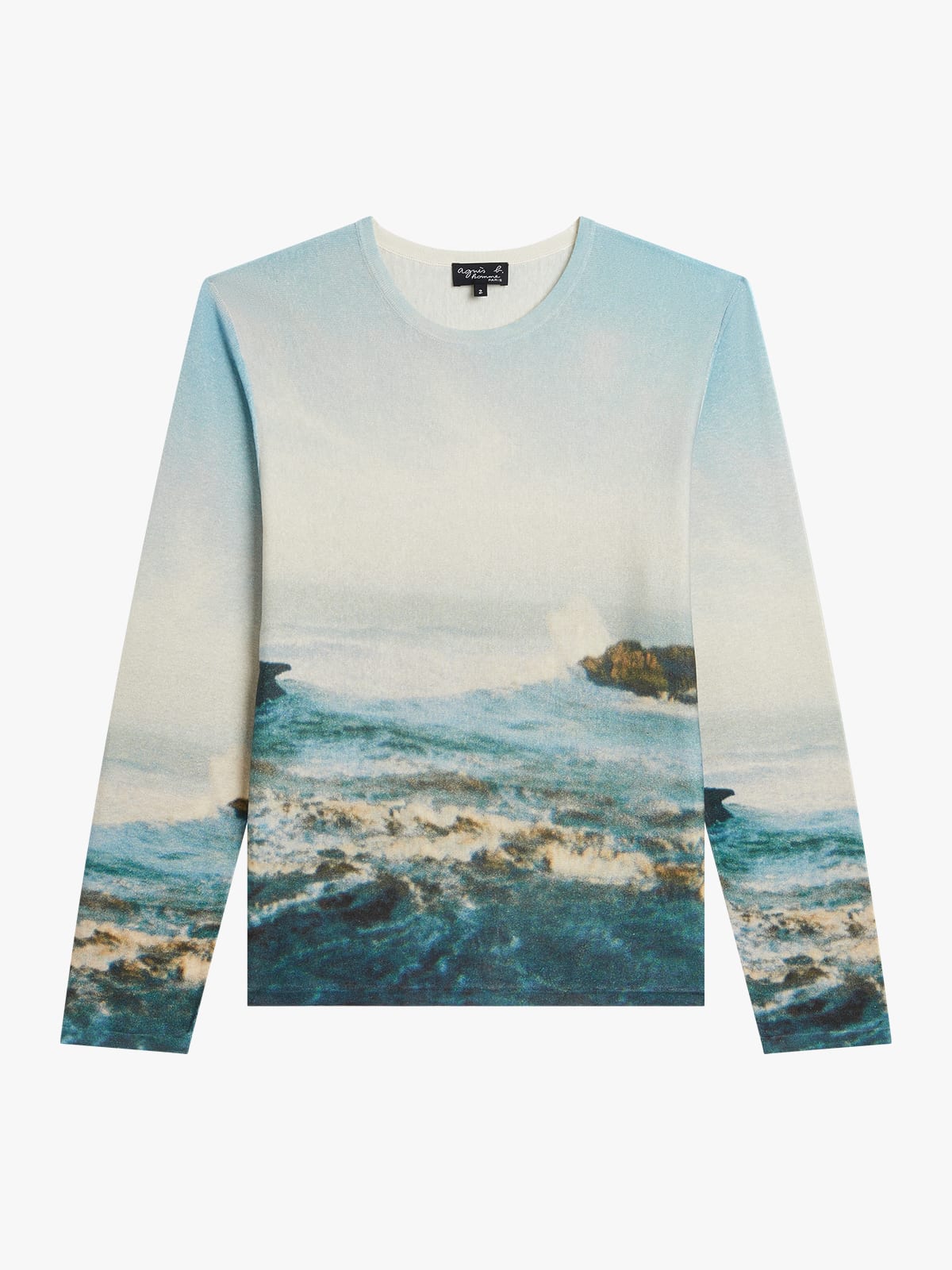 Mer silk and linen jumper