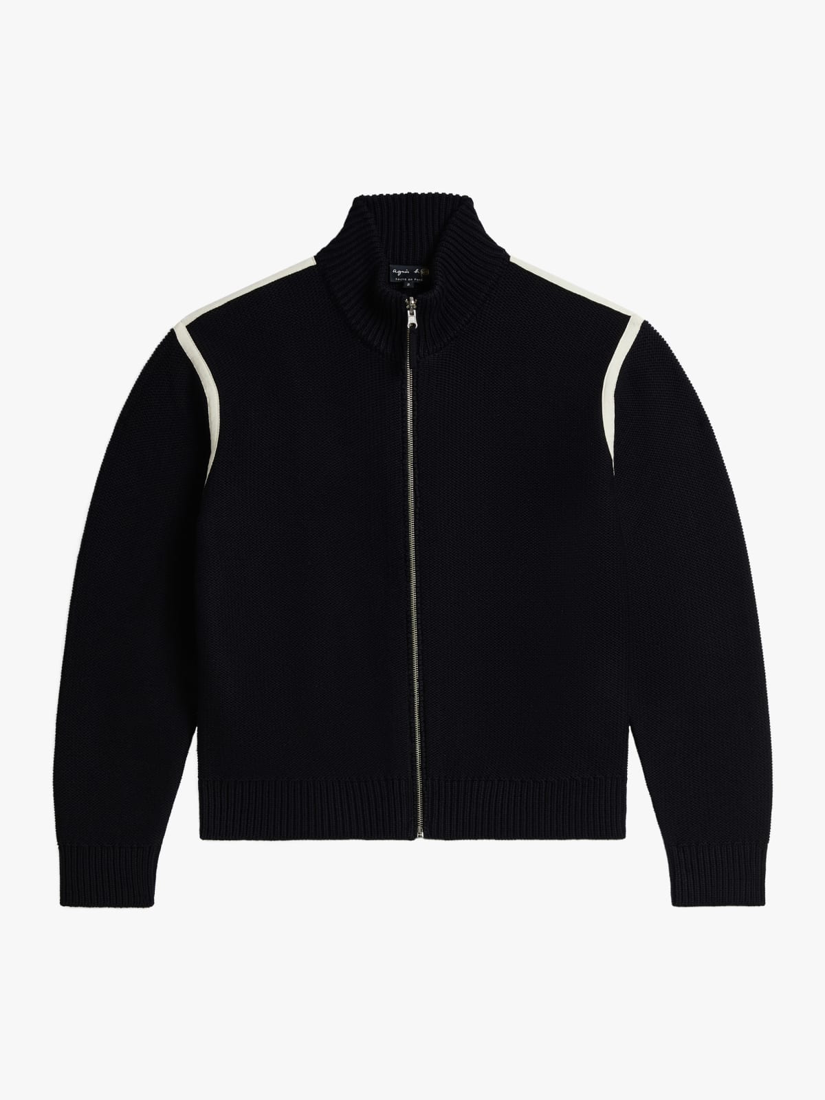 Black jersey reversible jacket