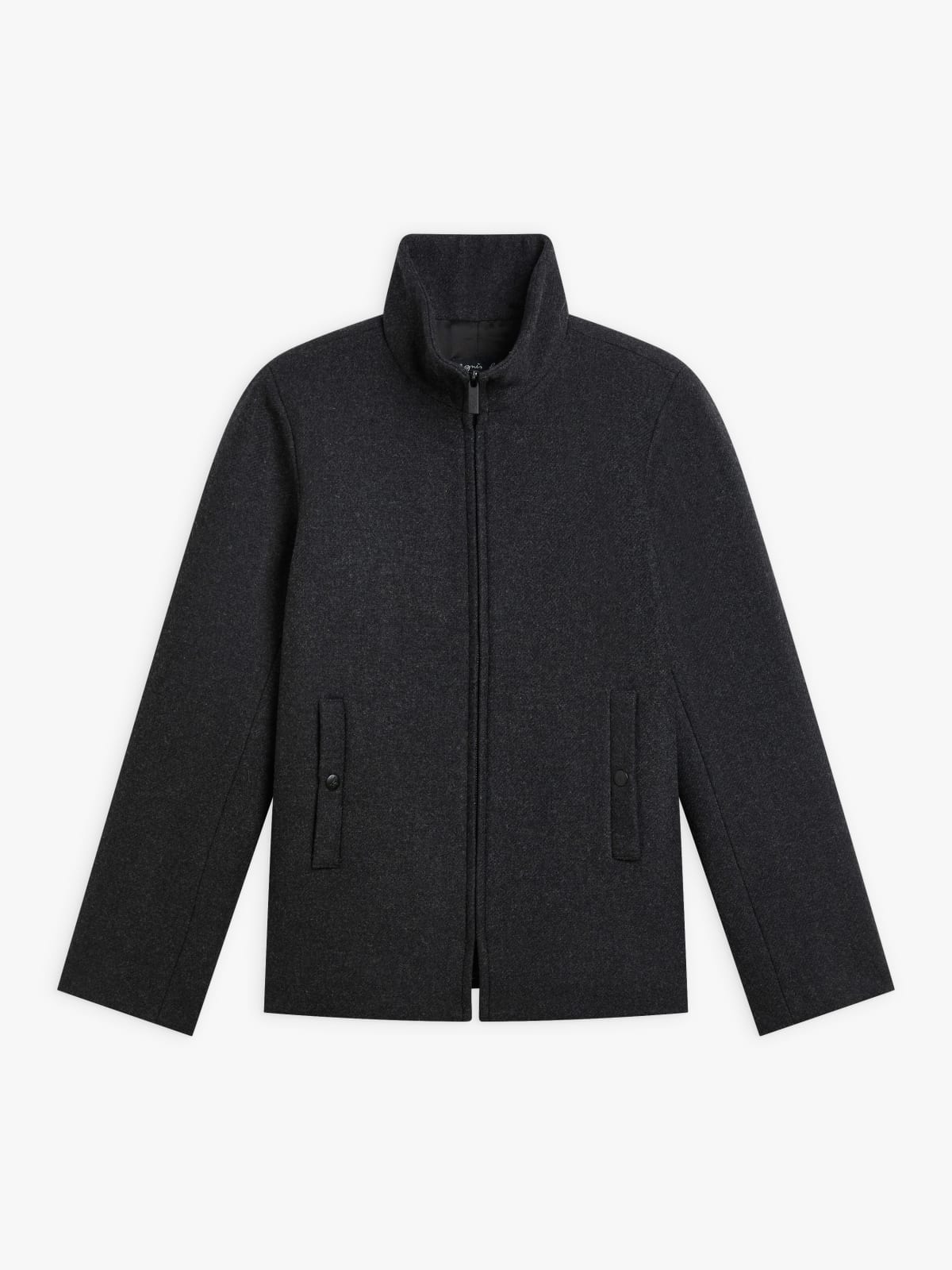 grey wool cotton twill Olympe jacket