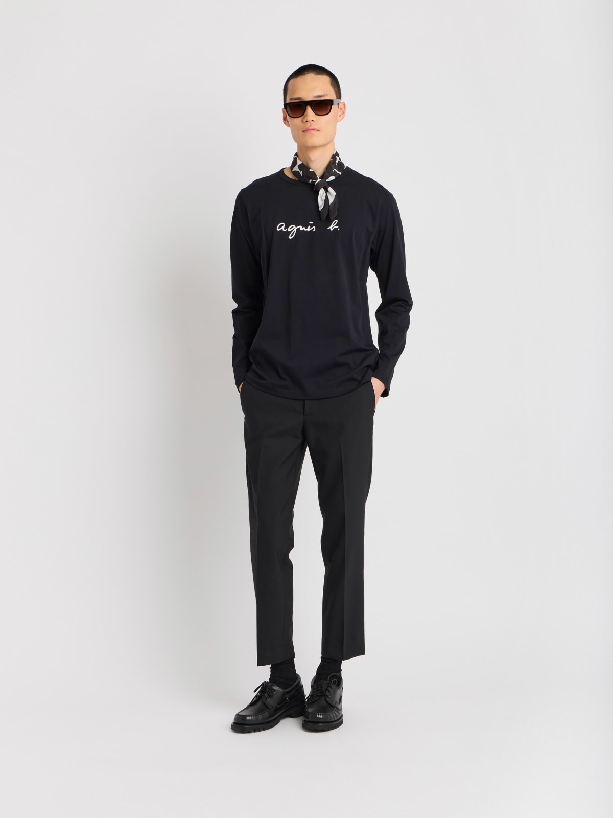 black long sleeves Coulos "agnès" b. t-shirt