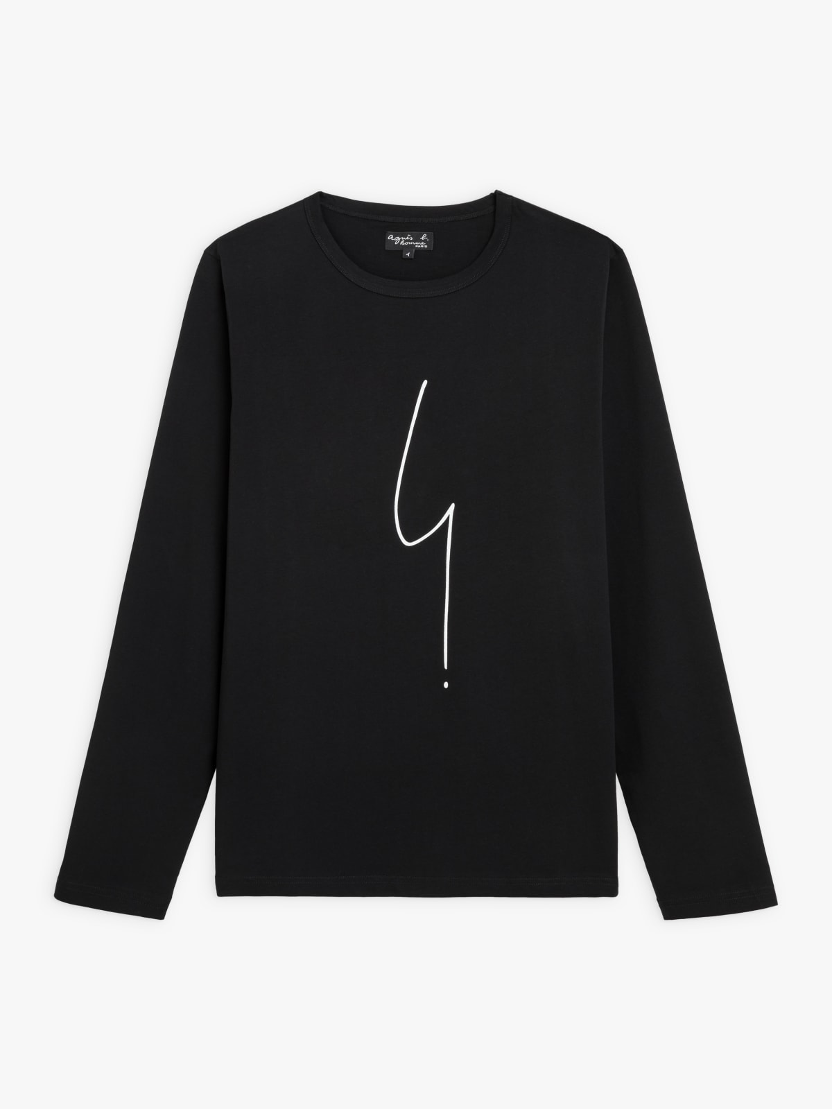 black long sleeves Coulos "irony mark" t-shirt