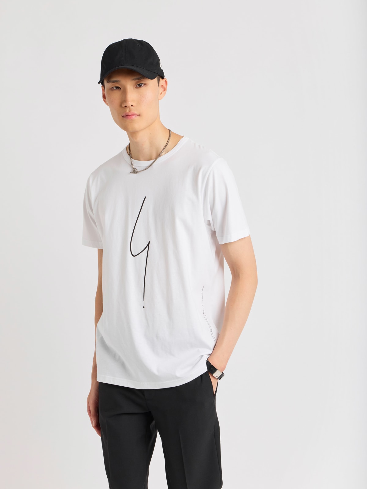white short sleeves Coulos "irony mark" t-shirt