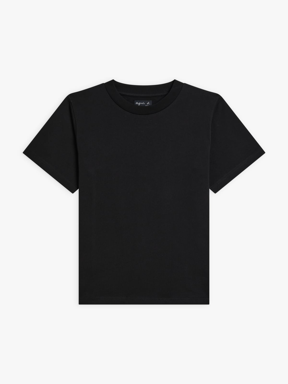 black cotton Christof t-shirt