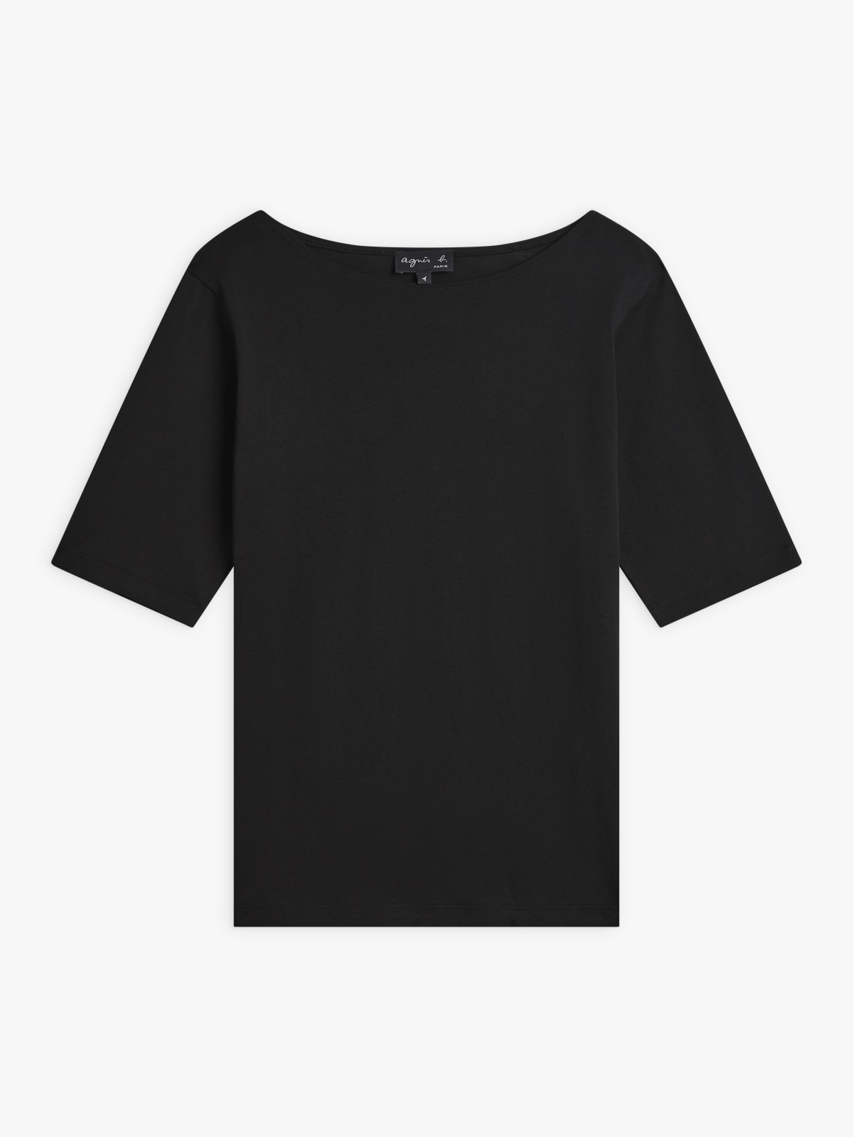 black cotton jersey New Bow t-shirt