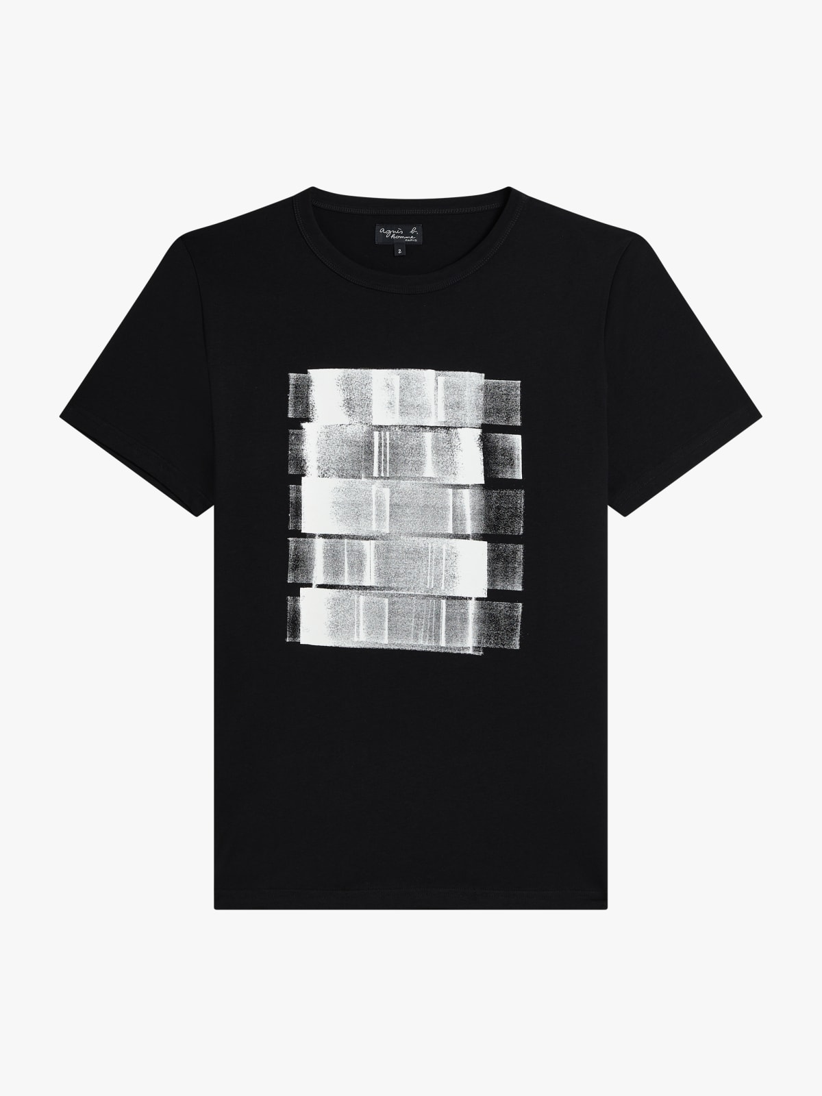 white cotton artist Alexis Cladière screen-printed Brando t-shirt