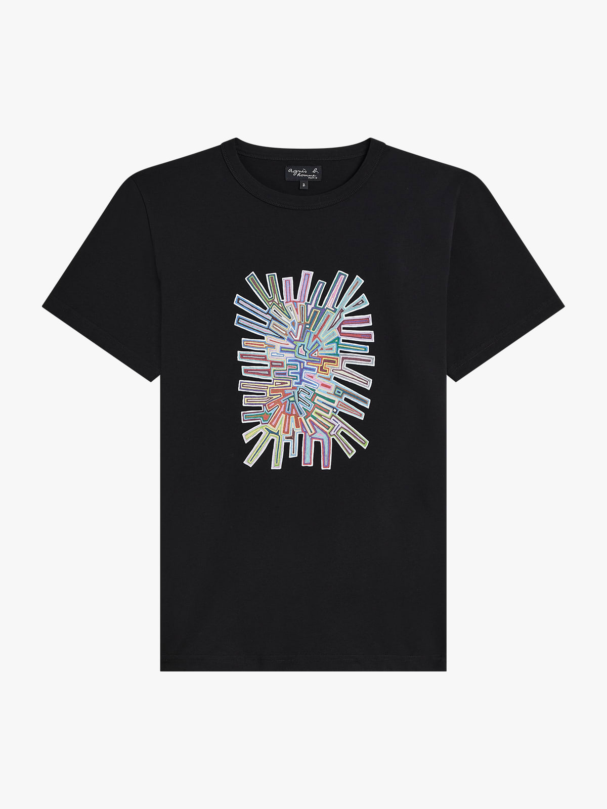 black Brando cotton jersey t-shirt by artist Mel Bernstine