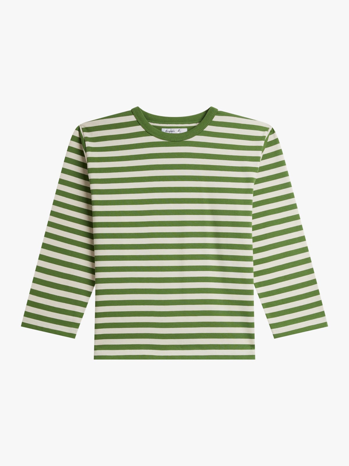 beige and green cotton jersey Lil Cool t-shirt