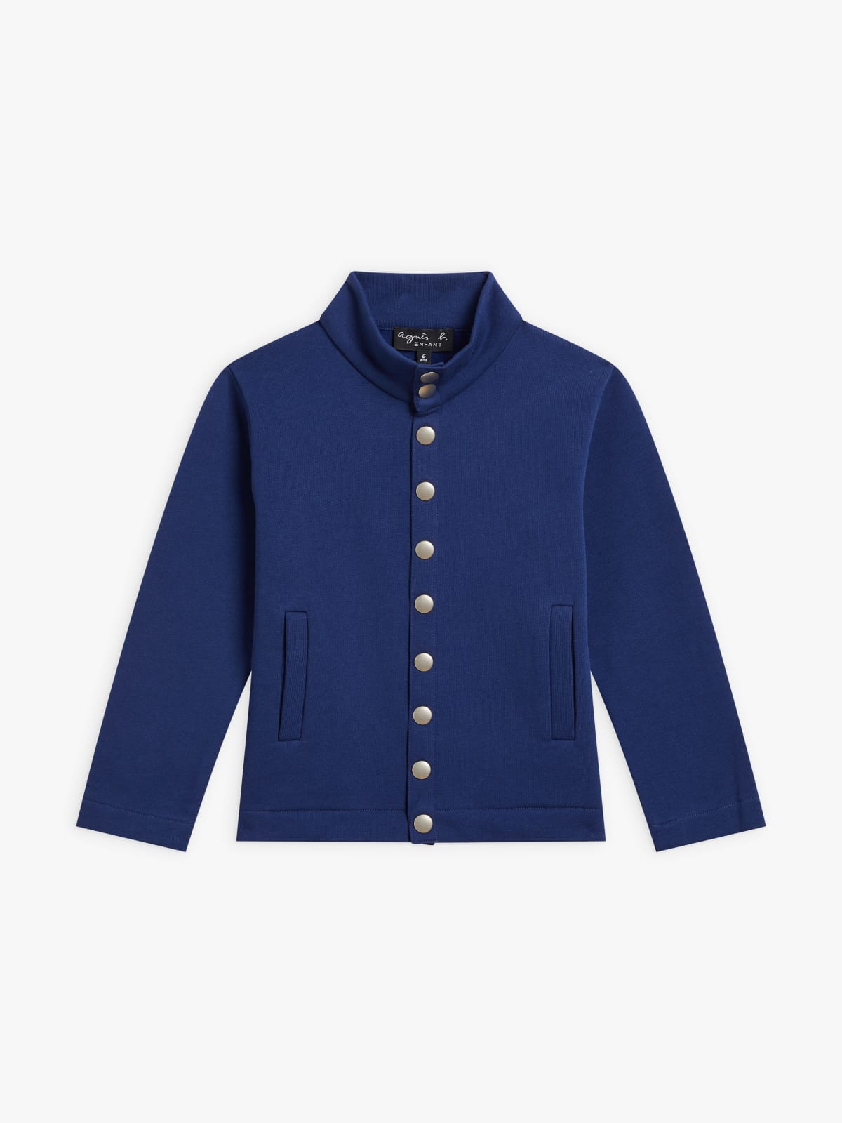 blue Ivan cardigan in cotton fleece